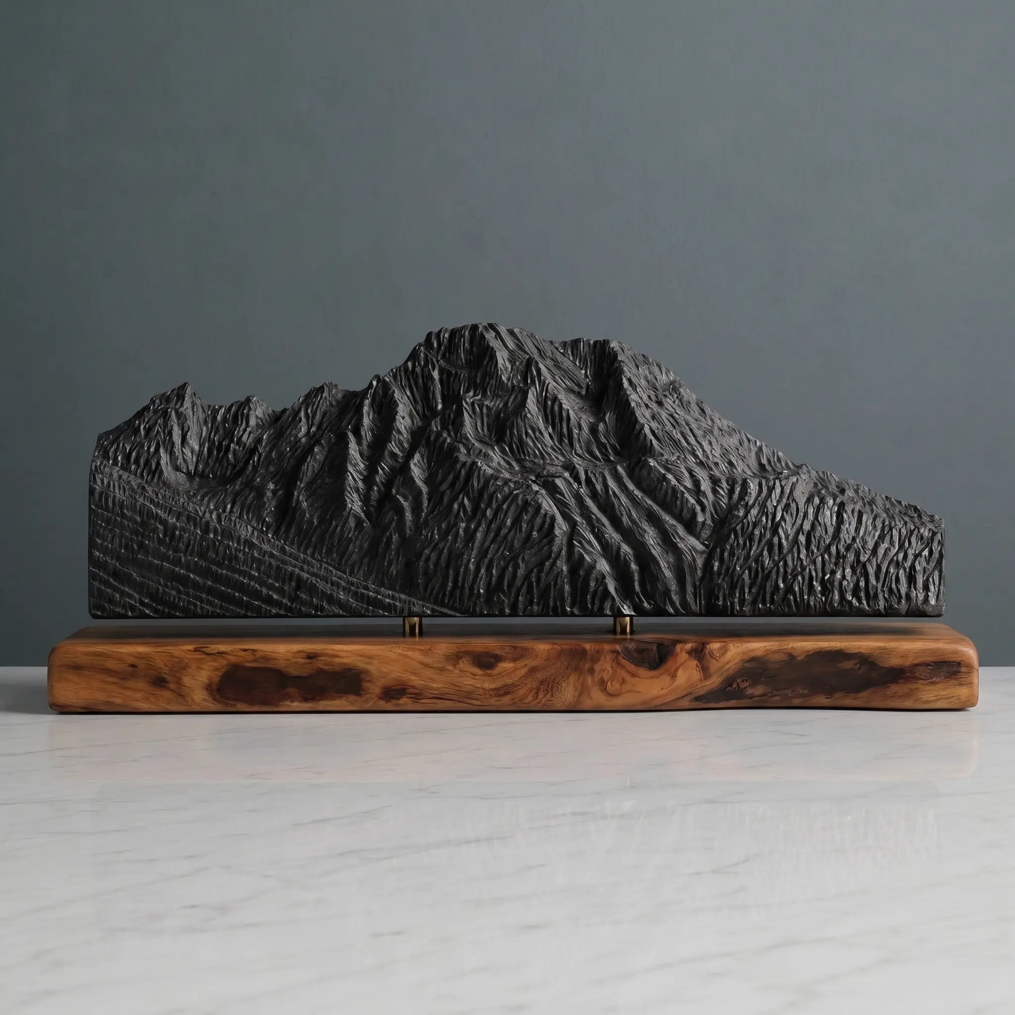 Mount Moran Sculpture (View from Jackson Lake, Wyoming) Sculpted Peaks