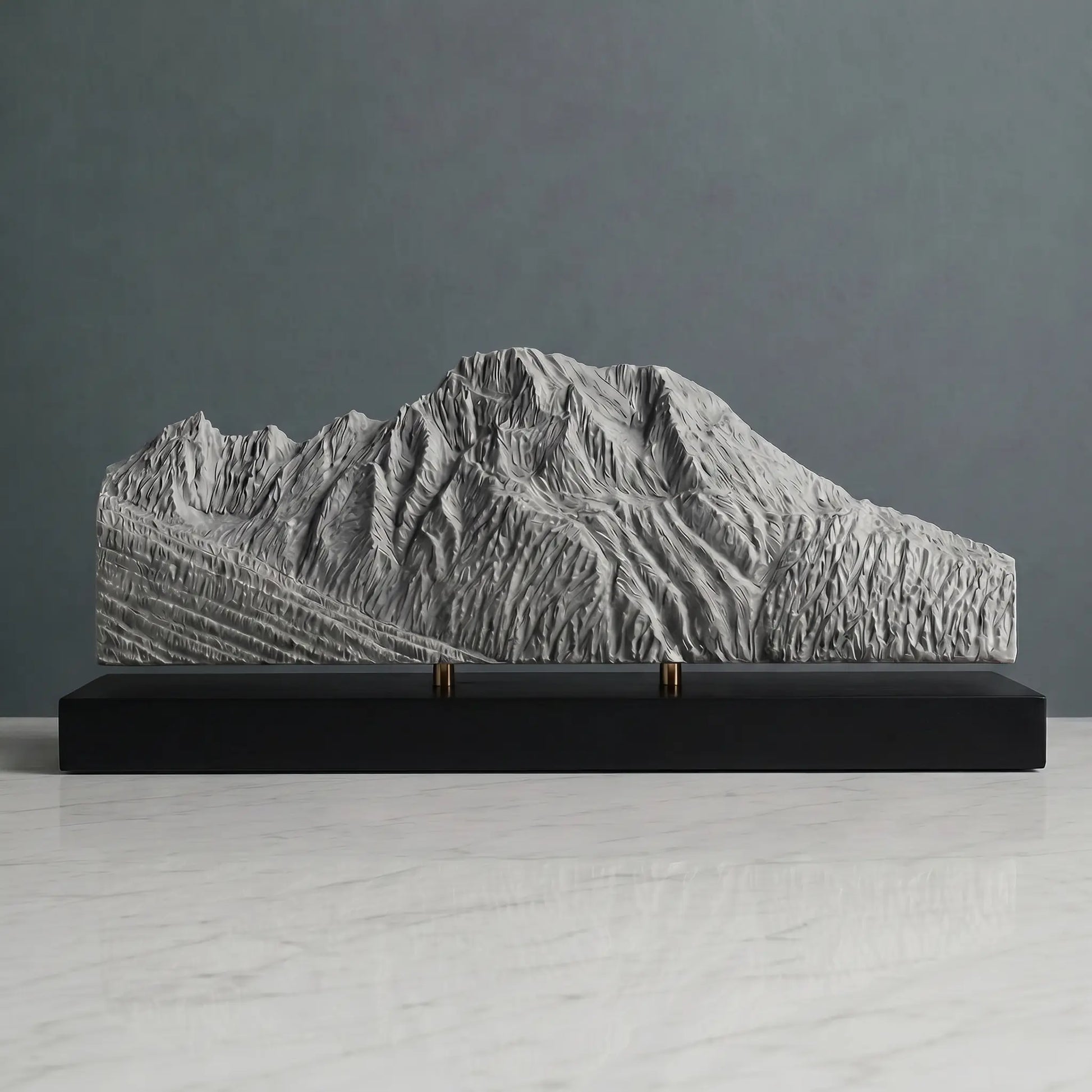 Mount Moran Sculpture (View from Jackson Lake, Wyoming) Sculpted Peaks