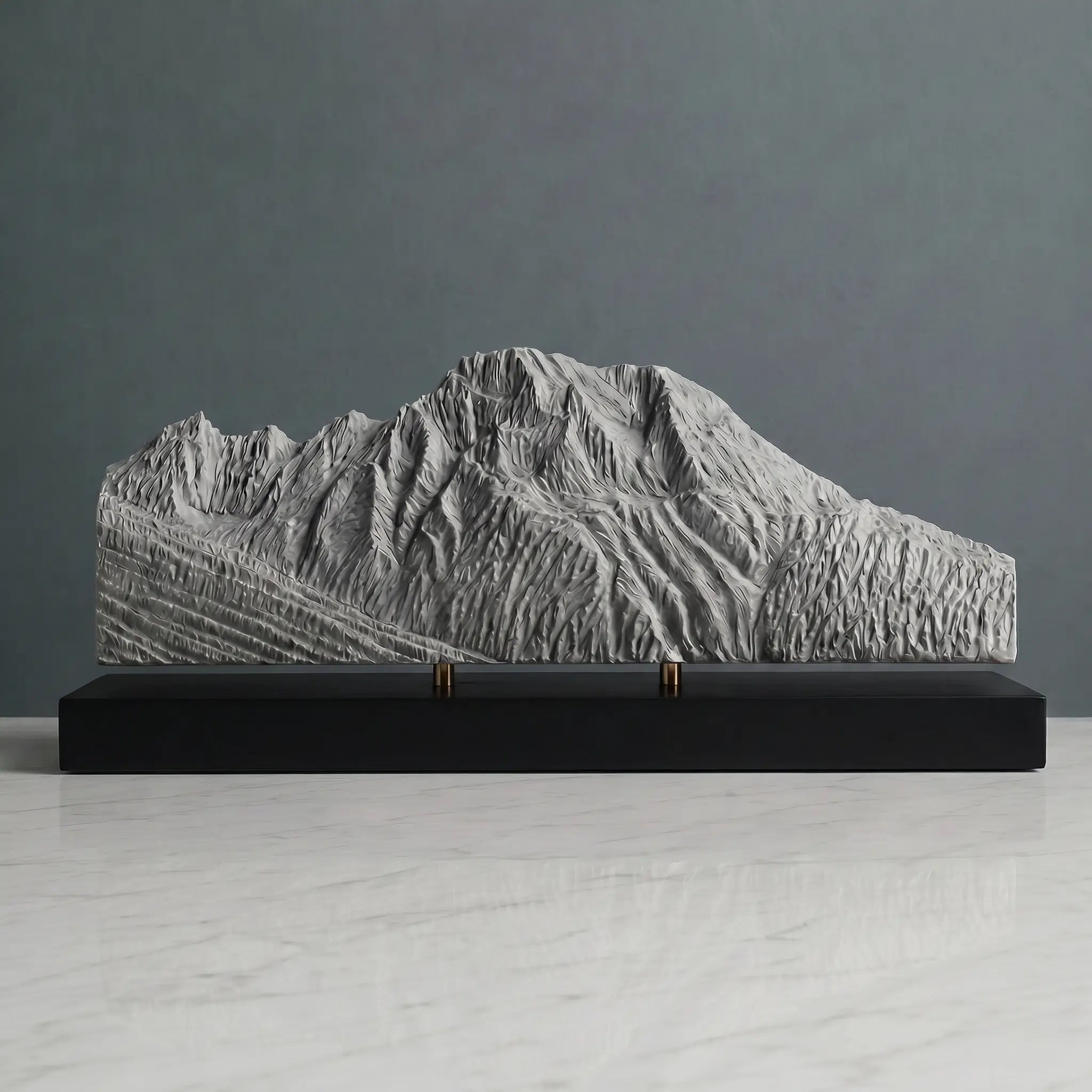 Mount Moran Sculpture (View from Jackson Lake, Wyoming) Sculpted Peaks