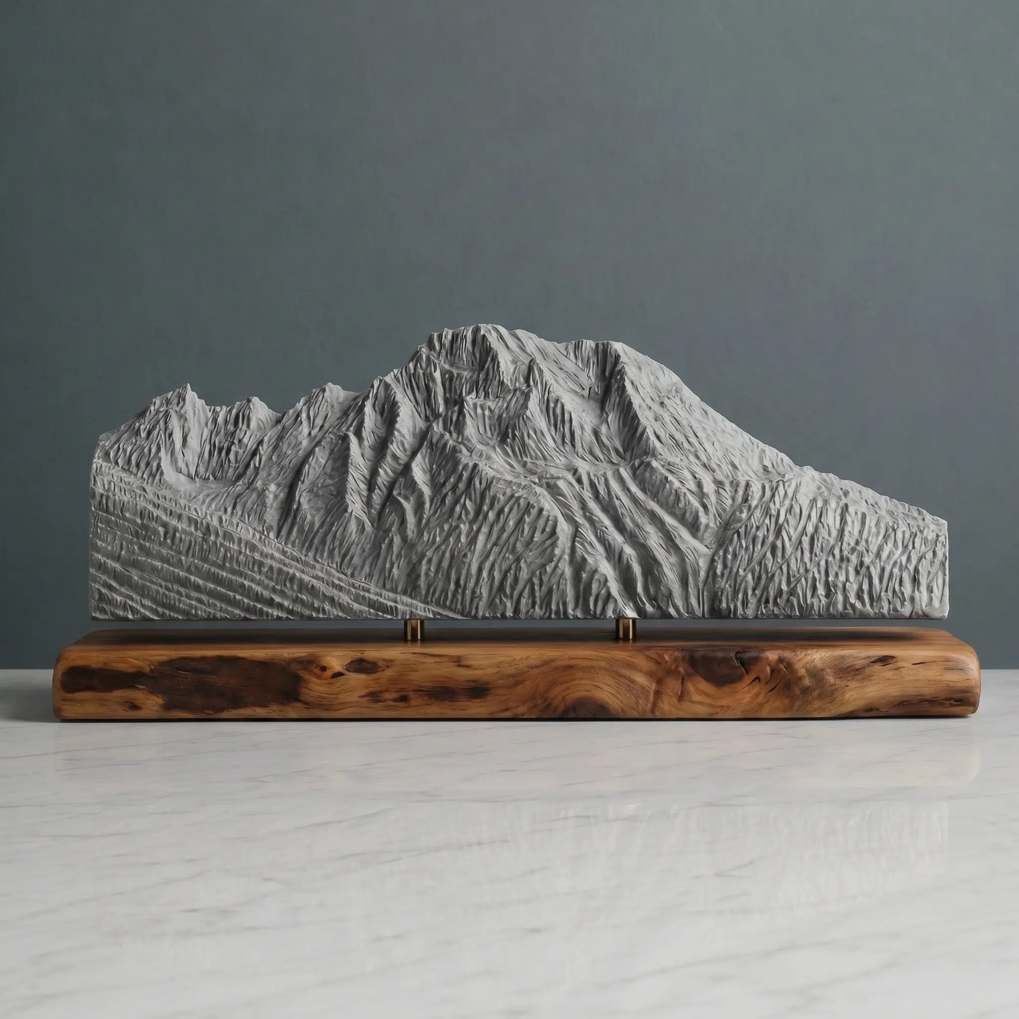 Mount Moran Sculpture (View from Jackson Lake, Wyoming) Sculpted Peaks