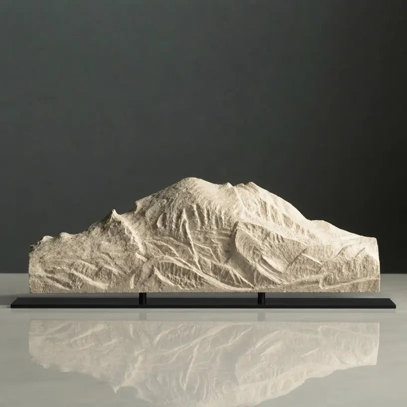 Mount Rainier Sculpture (View from Crystal Mountain, Washington) Sculpted Peaks