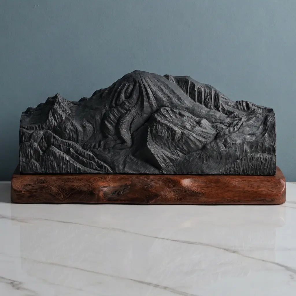 Mount Rainier Sculpture - Northeast Valley View Sculpted Peaks