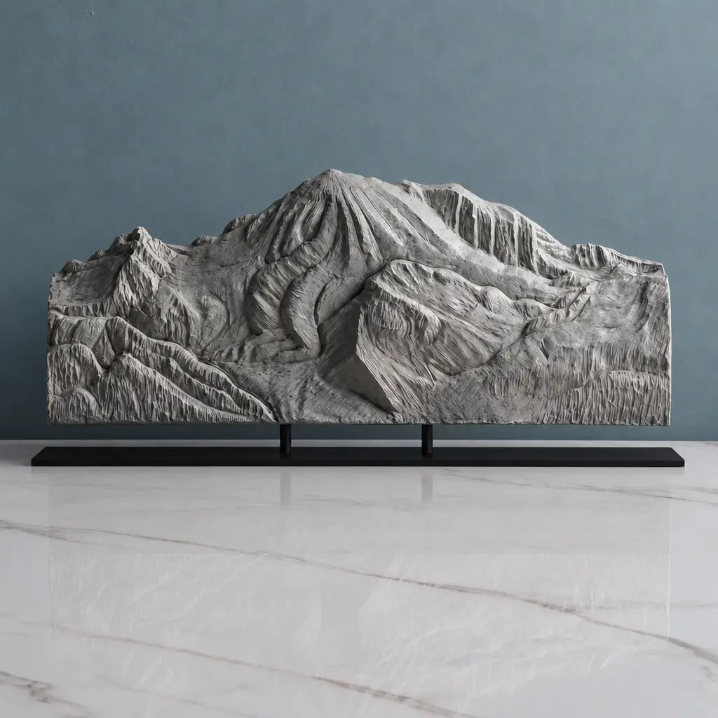 Mount Rainier Sculpture - Northeast Valley View Sculpted Peaks