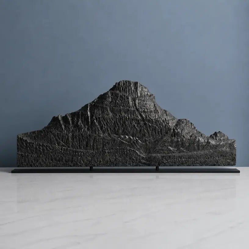 Mount Reynolds Sculpture (View from Logan Pass, Montana) Sculpted Peaks