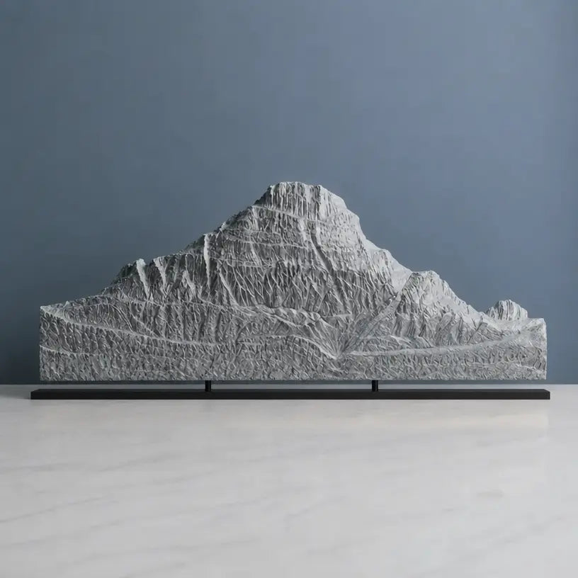 Mount Reynolds Sculpture (View from Logan Pass, Montana) Sculpted Peaks