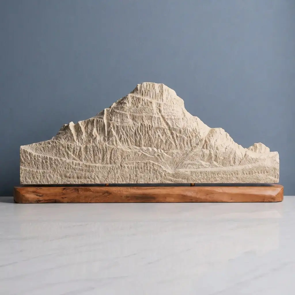 Mount Reynolds Sculpture (View from Logan Pass, Montana) Sculpted Peaks