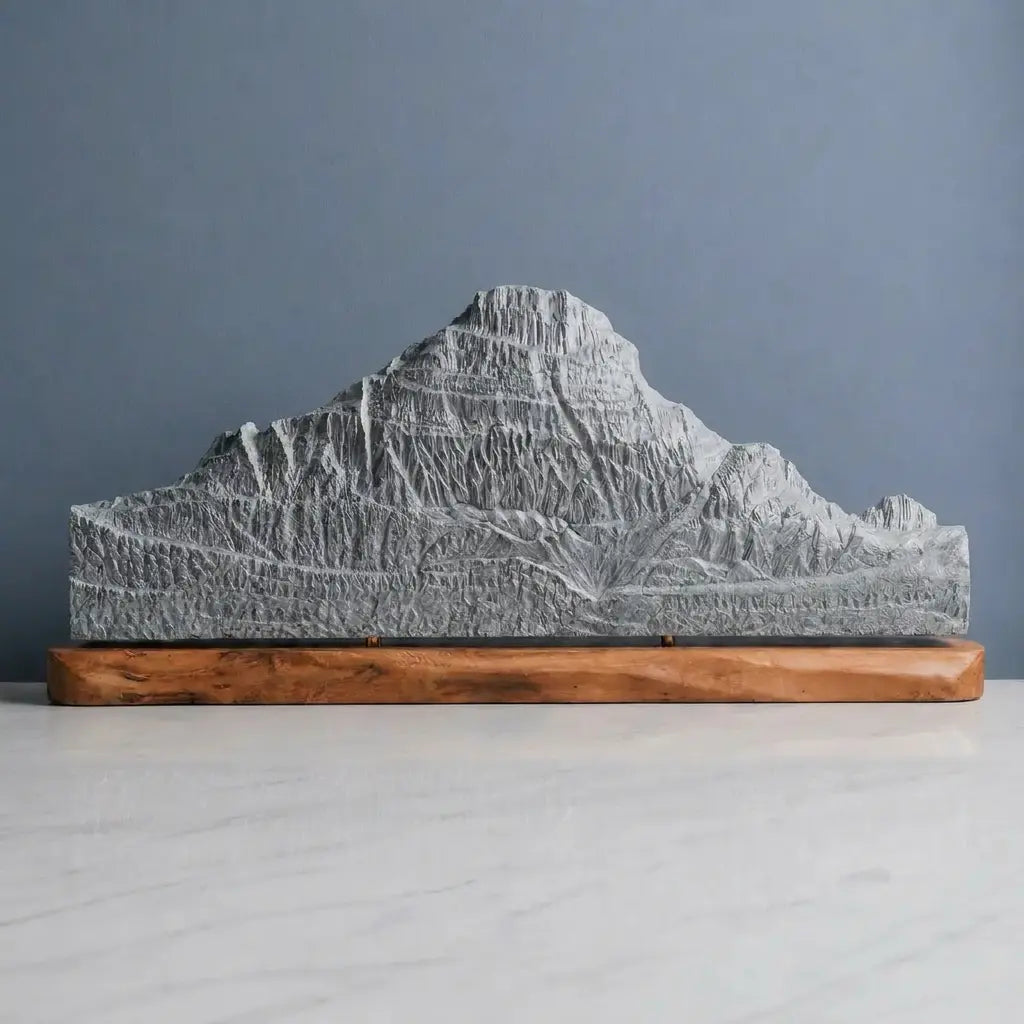 Mount Reynolds Sculpture (View from Logan Pass, Montana) Sculpted Peaks