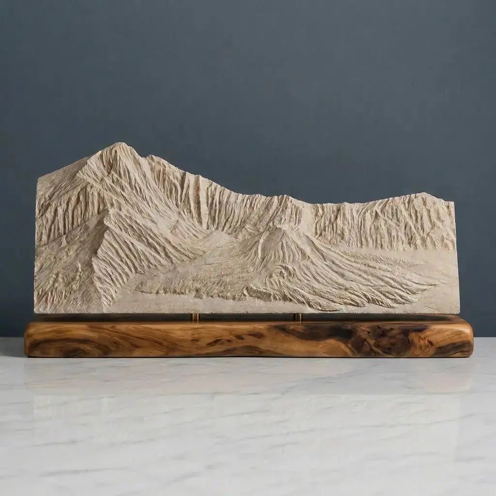 Mount Rinjani Sculpture (View from Crater Rim, Lombok) Sculpted Peaks