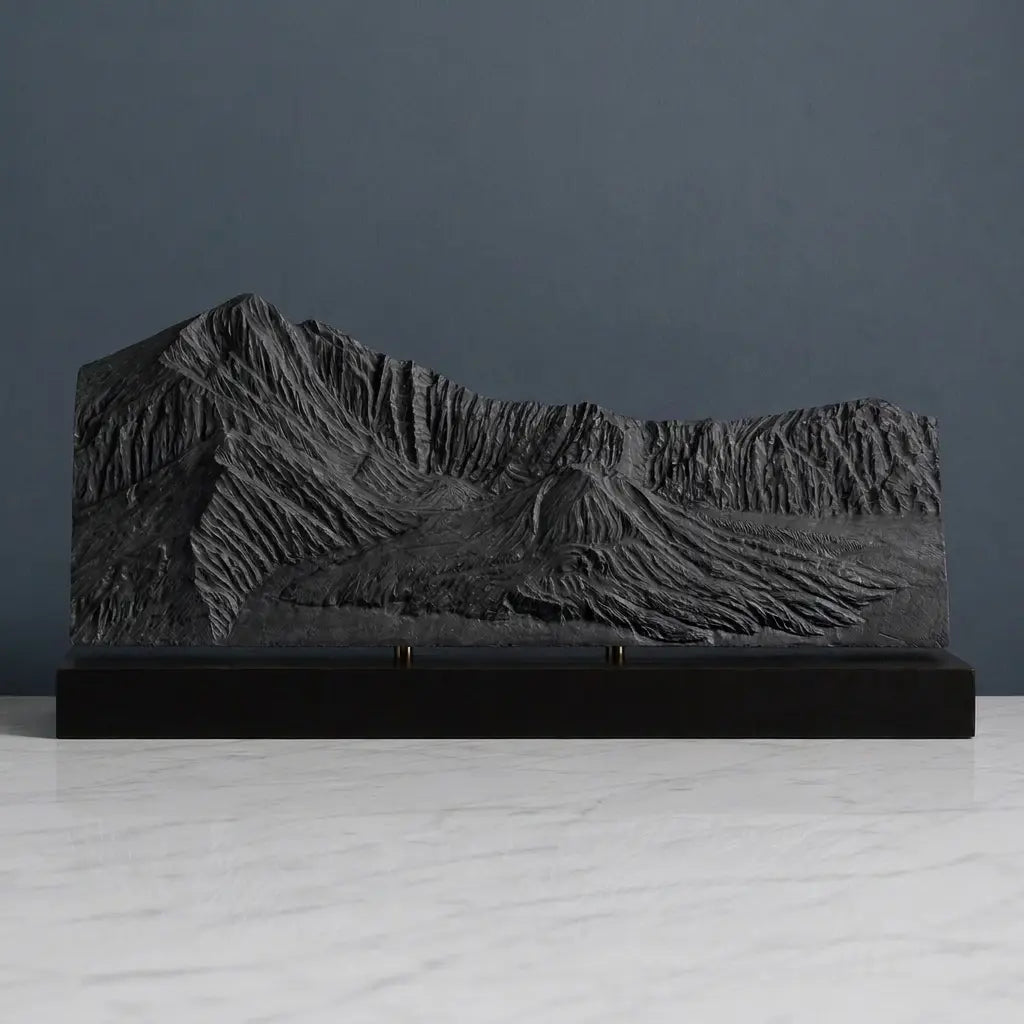 Mount Rinjani Sculpture (View from Crater Rim, Lombok) Sculpted Peaks