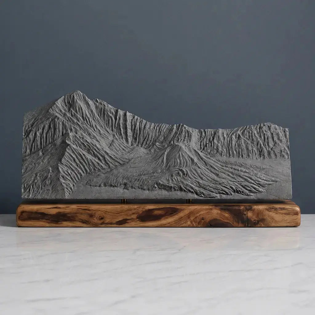 Mount Rinjani Sculpture (View from Crater Rim, Lombok) Sculpted Peaks