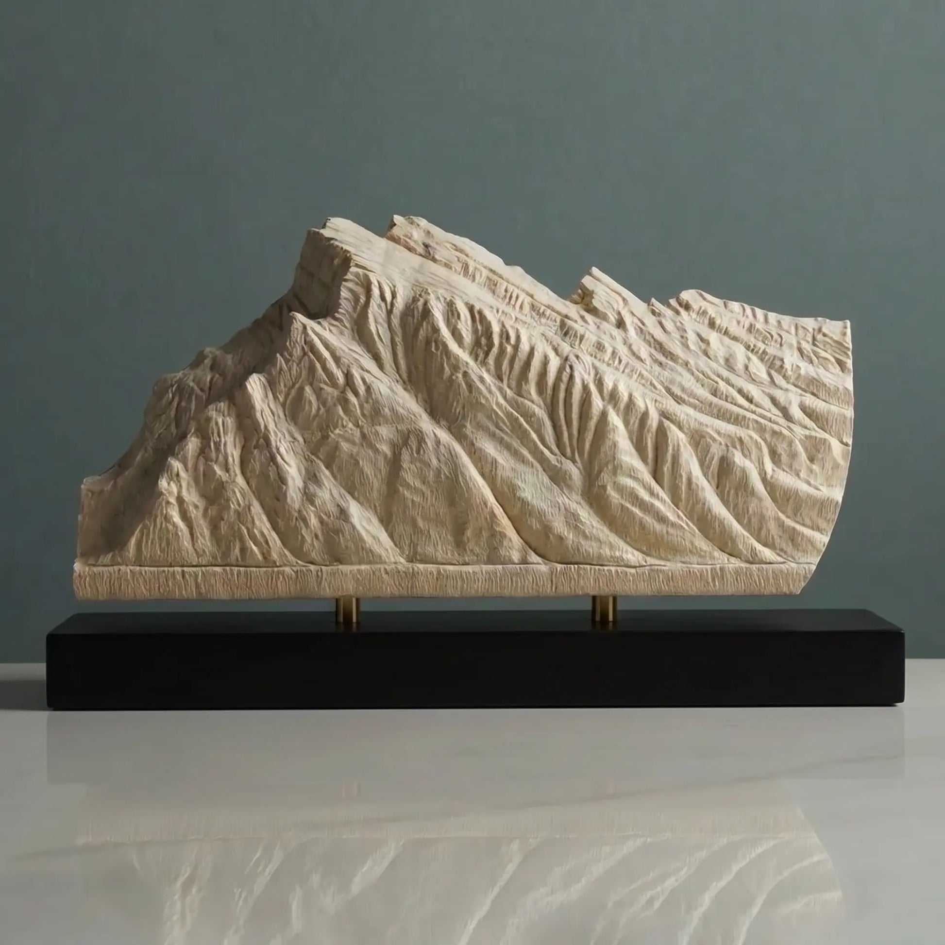 Mount Rundle Sculpture (View from Vermilion Lakes, Alberta) Sculpted Peaks