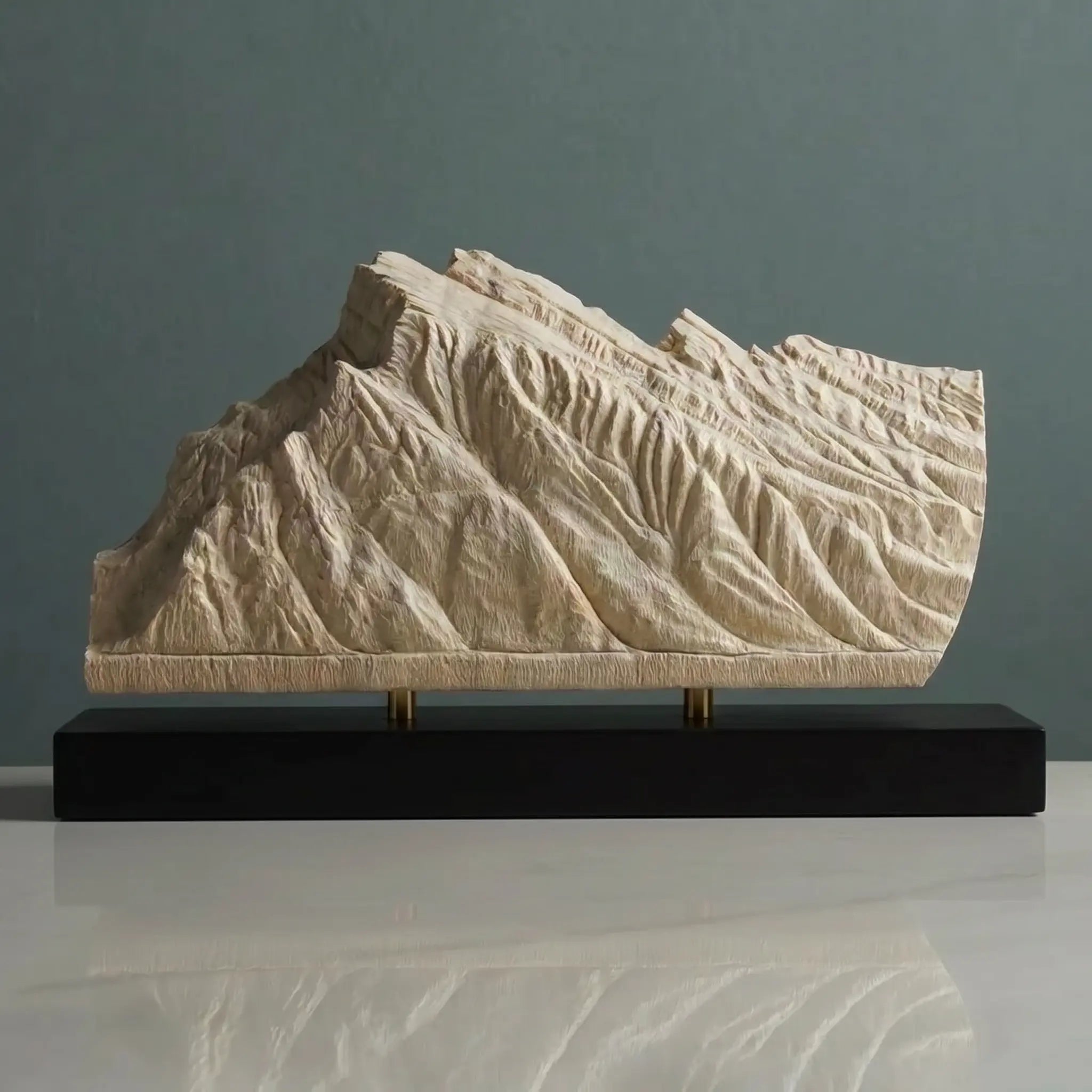 Mount Rundle Sculpture (View from Vermilion Lakes, Alberta) Sculpted Peaks