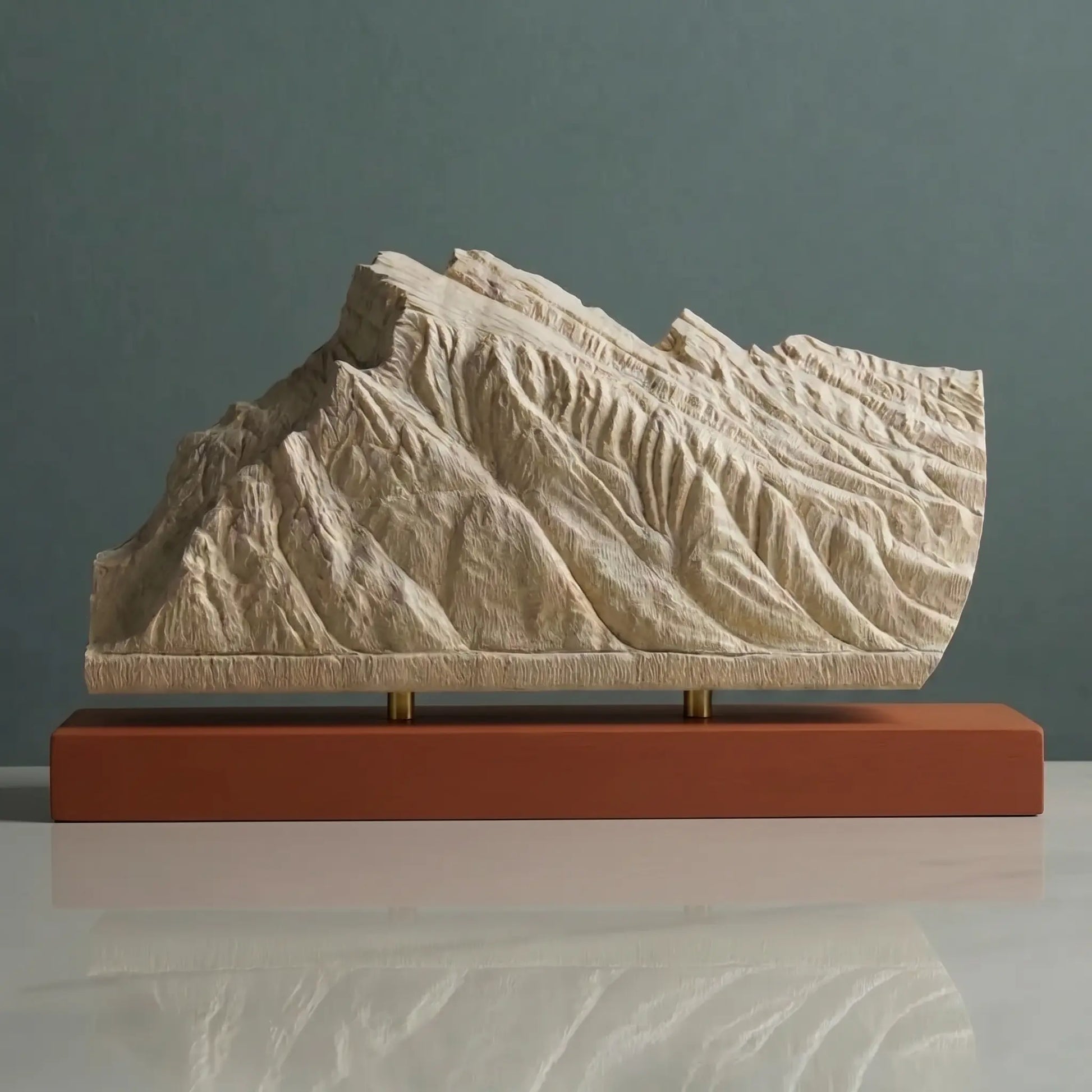 Mount Rundle Sculpture (View from Vermilion Lakes, Alberta) Sculpted Peaks