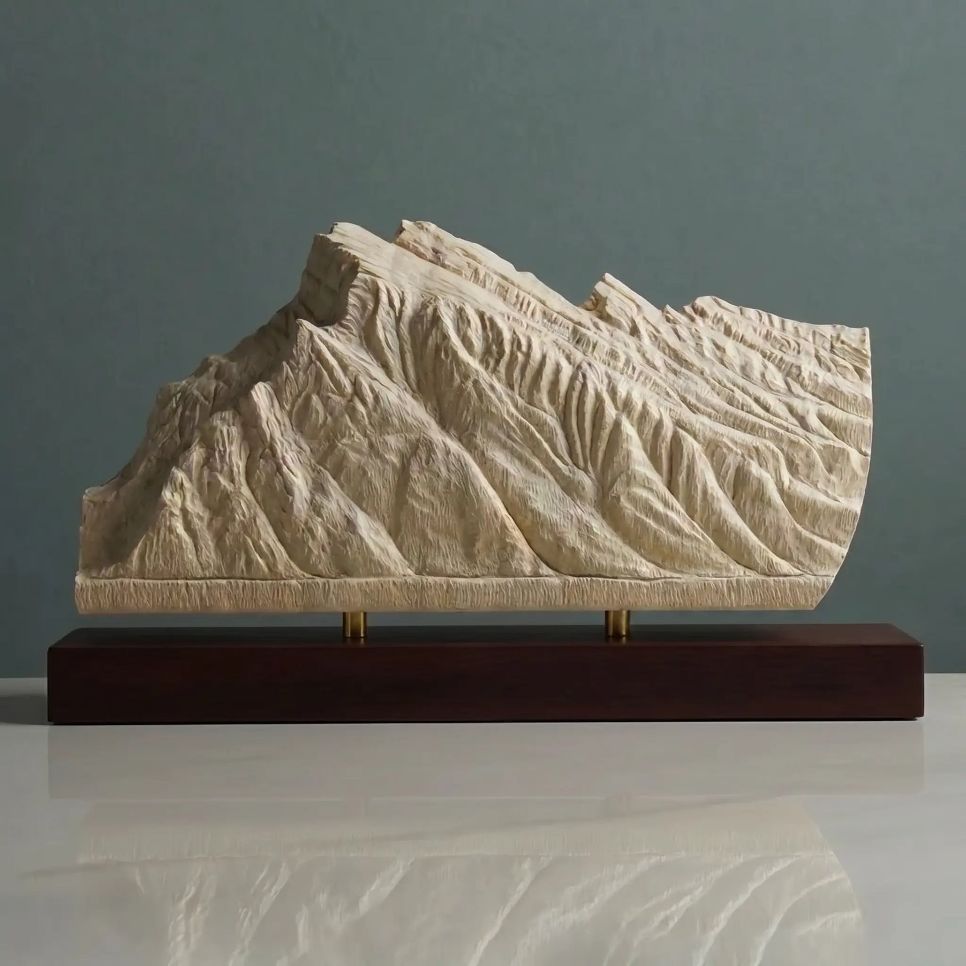 Mount Rundle Sculpture (View from Vermilion Lakes, Alberta) Sculpted Peaks
