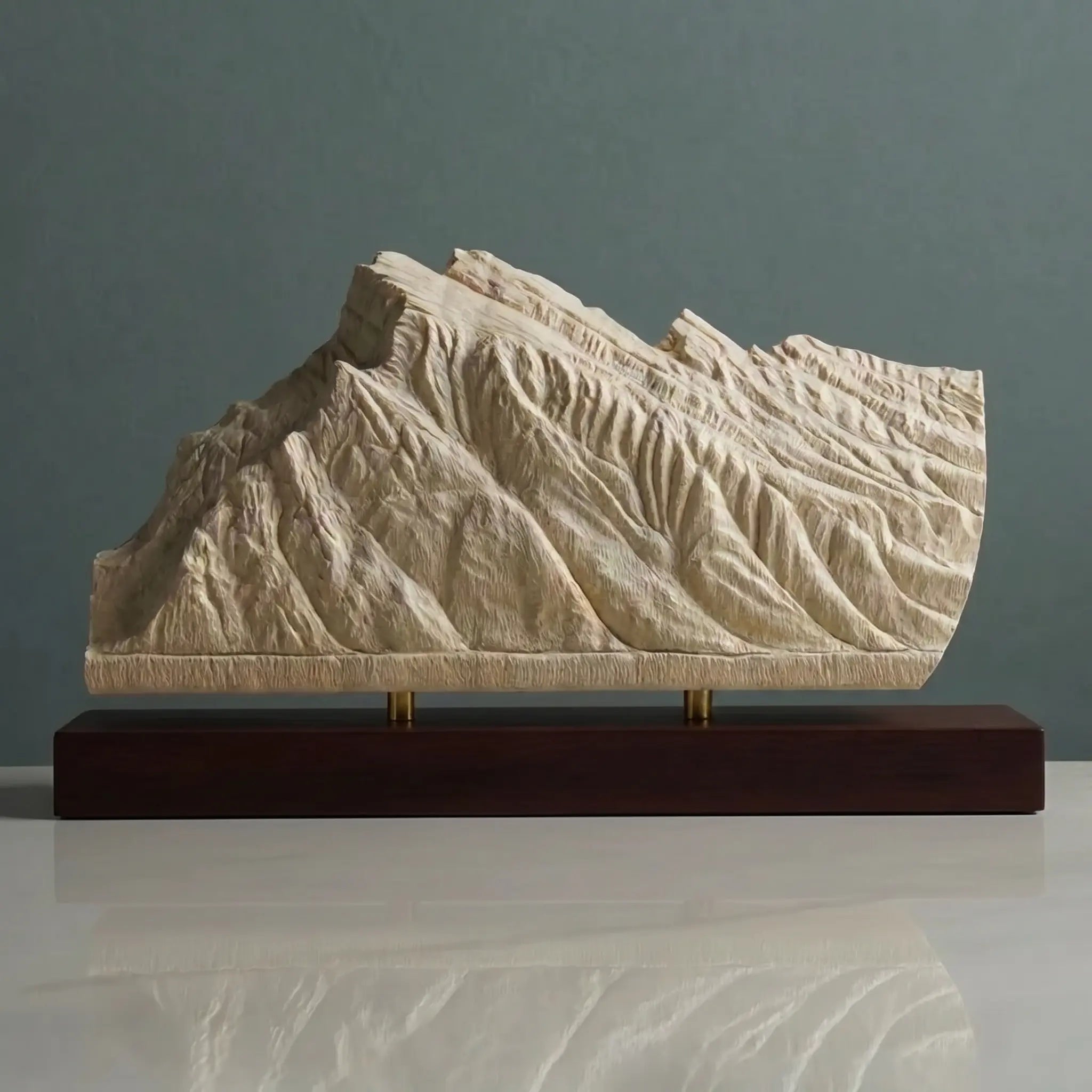 Mount Rundle Sculpture (View from Vermilion Lakes, Alberta) Sculpted Peaks