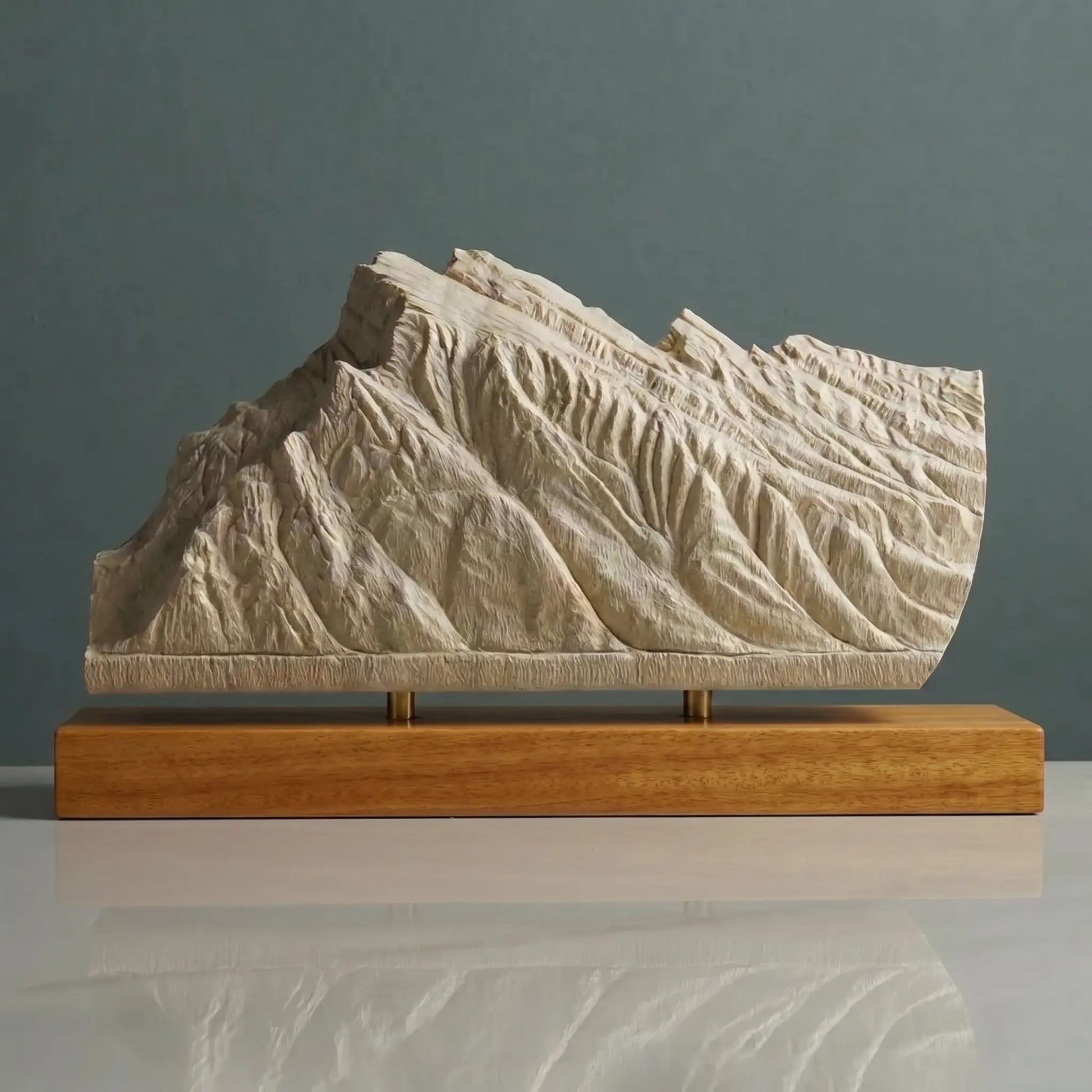 Mount Rundle Sculpture (View from Vermilion Lakes, Alberta) Sculpted Peaks
