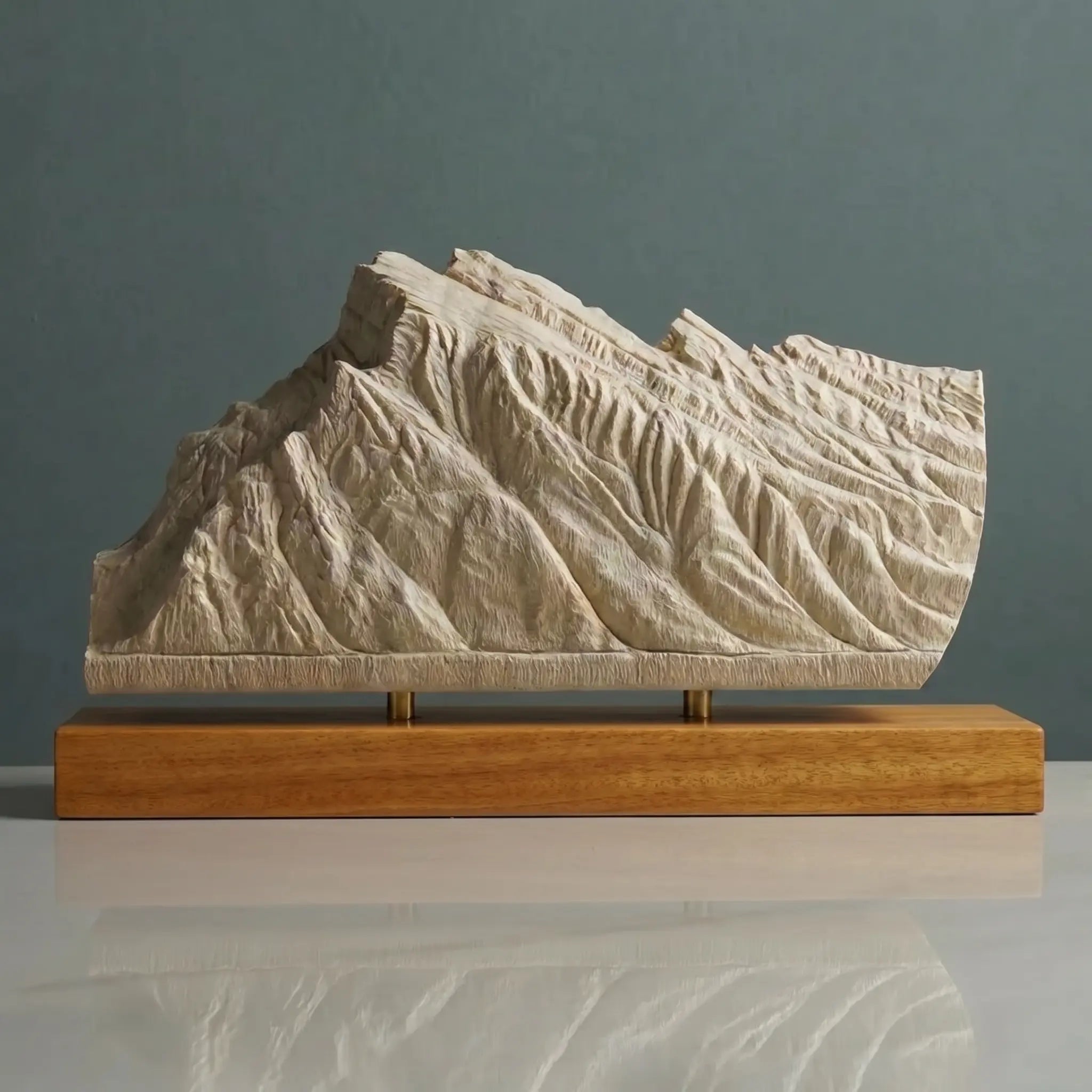 Mount Rundle Sculpture (View from Vermilion Lakes, Alberta) Sculpted Peaks