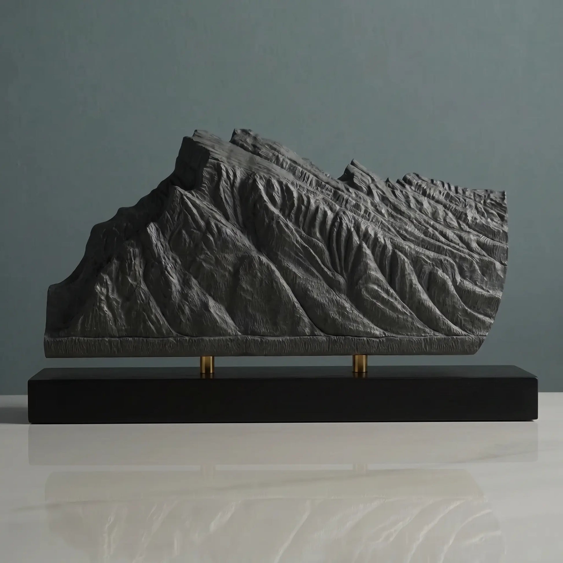 Mount Rundle Sculpture (View from Vermilion Lakes, Alberta) Sculpted Peaks