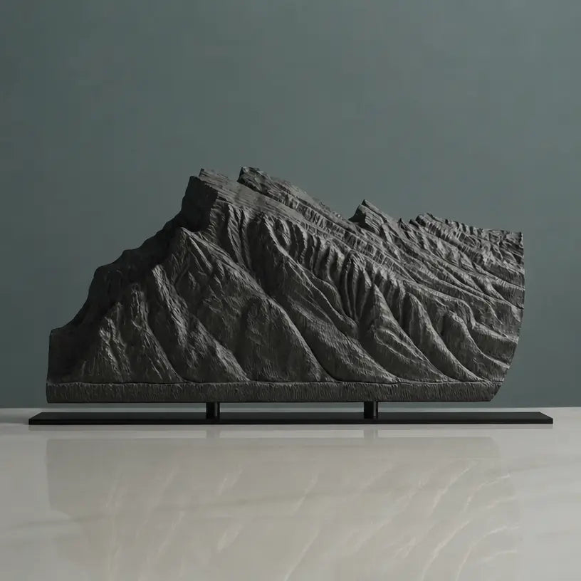 Mount Rundle Sculpture (View from Vermilion Lakes, Alberta) Sculpted Peaks