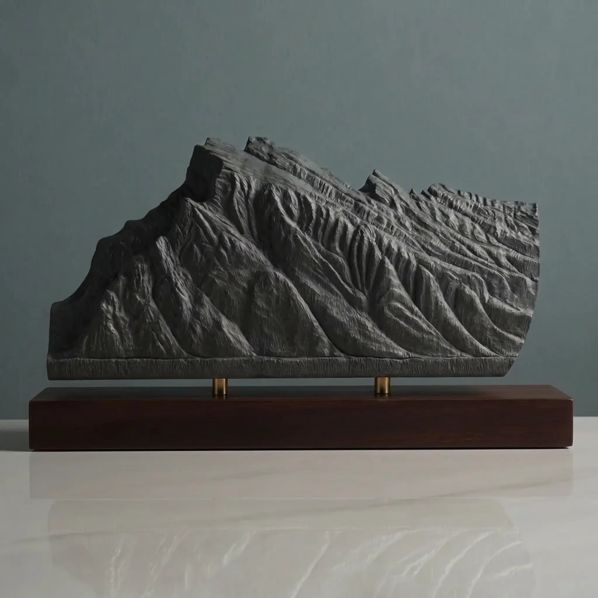 Mount Rundle Sculpture (View from Vermilion Lakes, Alberta) Sculpted Peaks