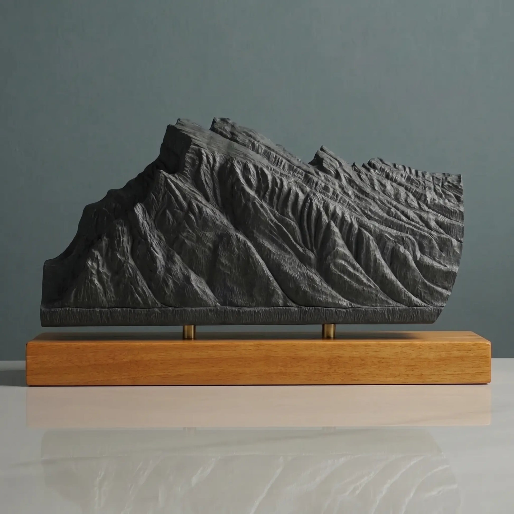 Mount Rundle Sculpture (View from Vermilion Lakes, Alberta) Sculpted Peaks