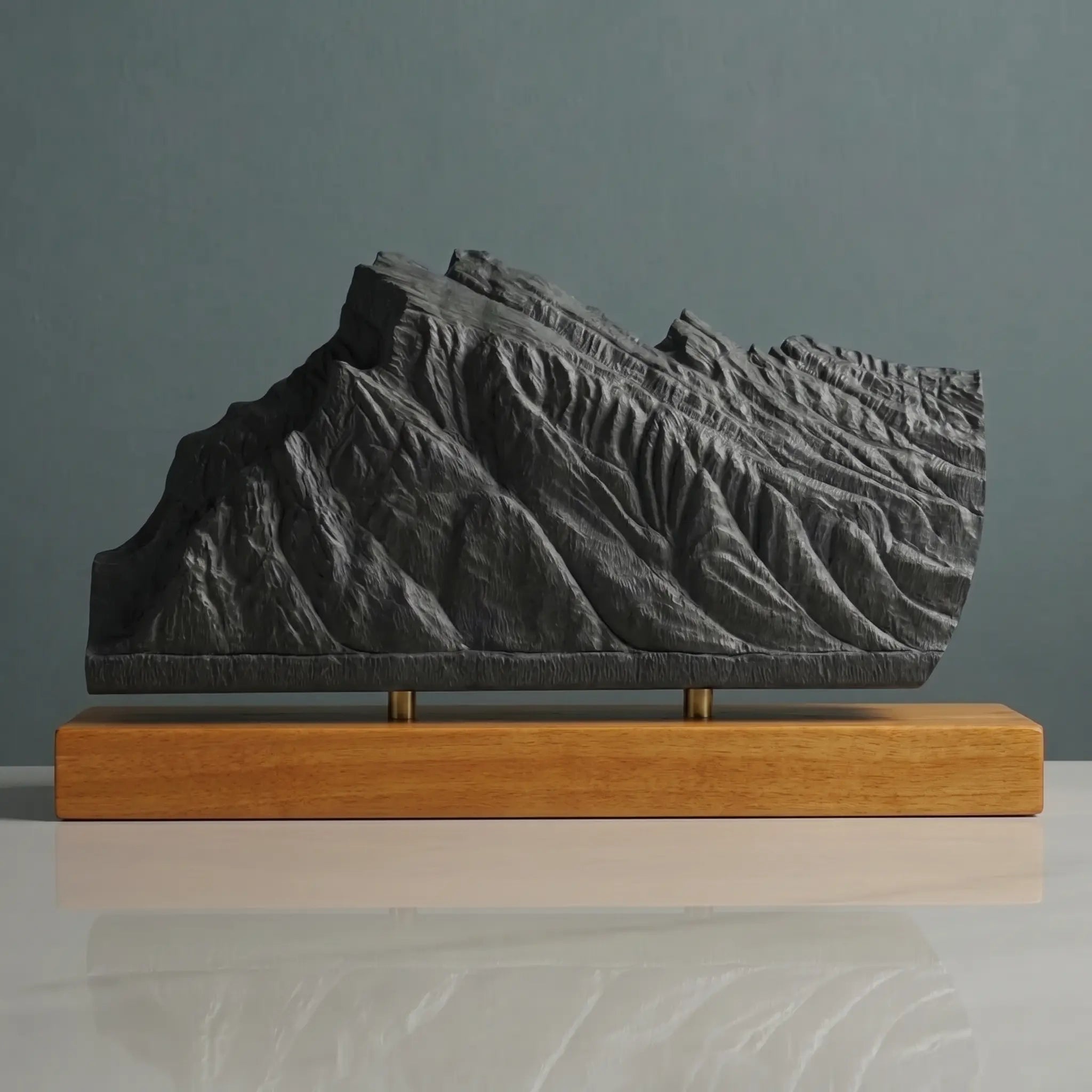 Mount Rundle Sculpture (View from Vermilion Lakes, Alberta) Sculpted Peaks