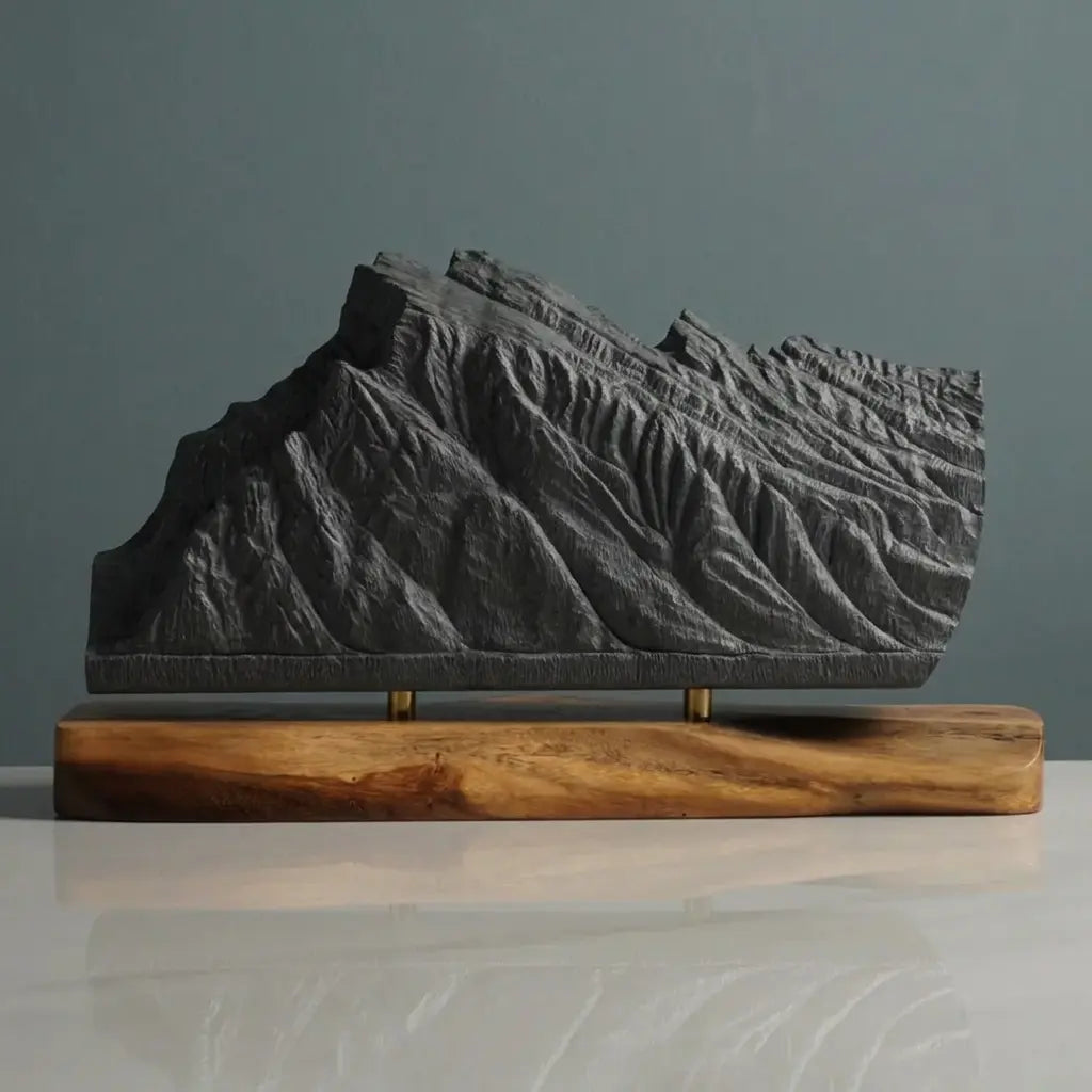 Mount Rundle Sculpture (View from Vermilion Lakes, Alberta) Sculpted Peaks
