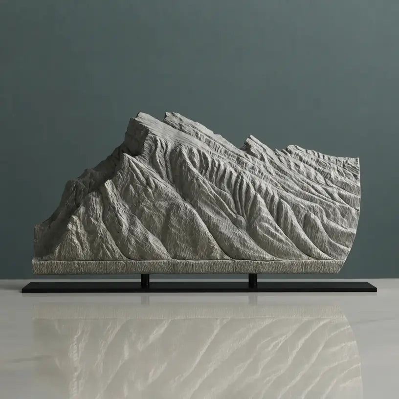 Mount Rundle Sculpture (View from Vermilion Lakes, Alberta) Sculpted Peaks
