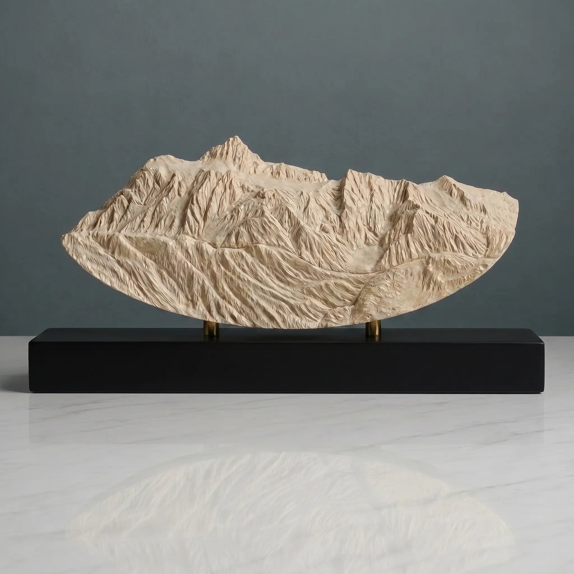 Mount Shuksan Sculpture (Rounded Bottom, View from Mount Baker, Washington) Sculpted Peaks