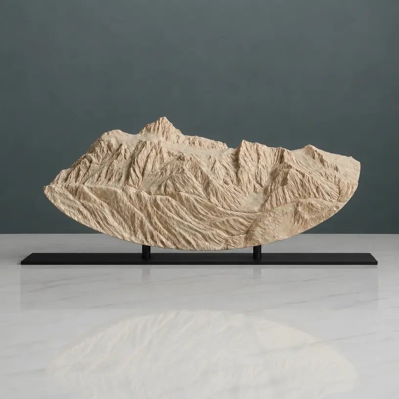 Mount Shuksan Sculpture (Rounded Bottom, View from Mount Baker, Washington) Sculpted Peaks