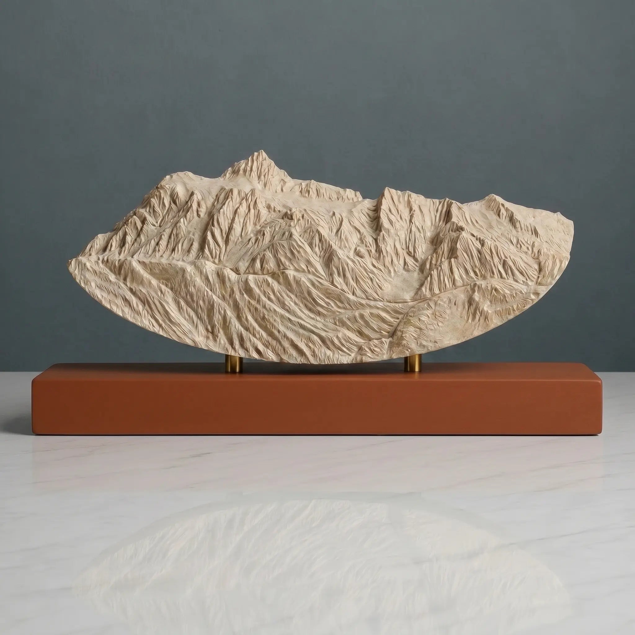 Mount Shuksan Sculpture (Rounded Bottom, View from Mount Baker, Washington) Sculpted Peaks