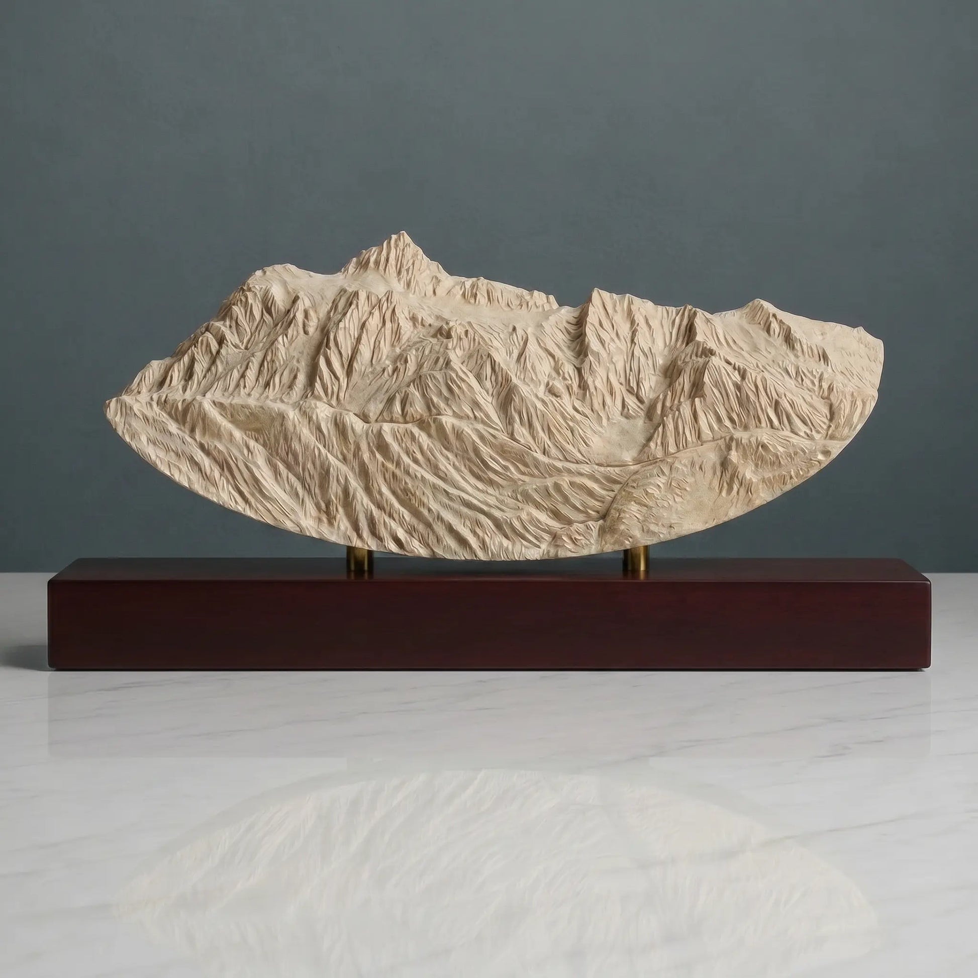 Mount Shuksan Sculpture (Rounded Bottom, View from Mount Baker, Washington) Sculpted Peaks