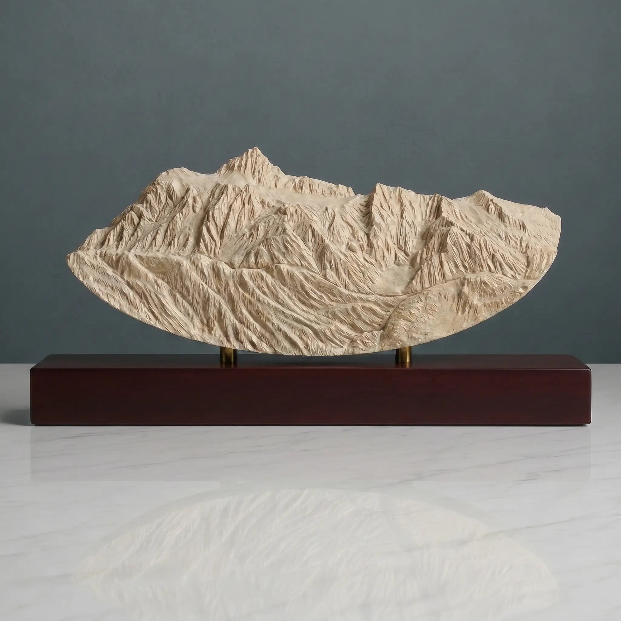 Mount Shuksan Sculpture (Rounded Bottom, View from Mount Baker, Washington) Sculpted Peaks