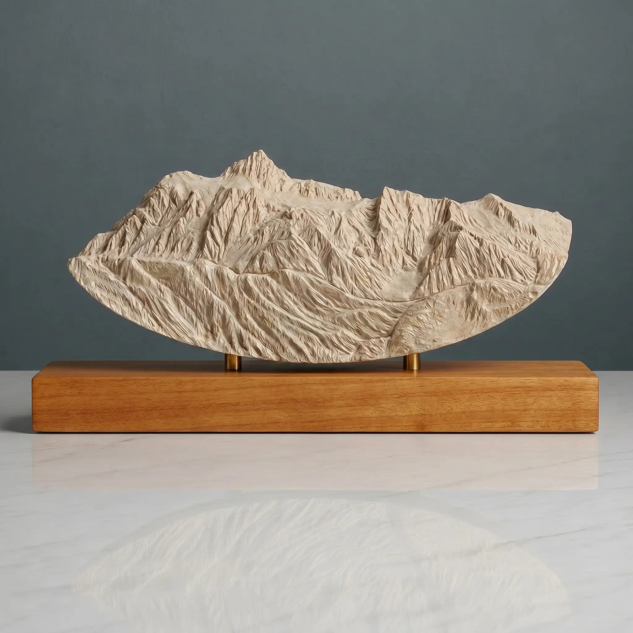 Mount Shuksan Sculpture (Rounded Bottom, View from Mount Baker, Washington) Sculpted Peaks