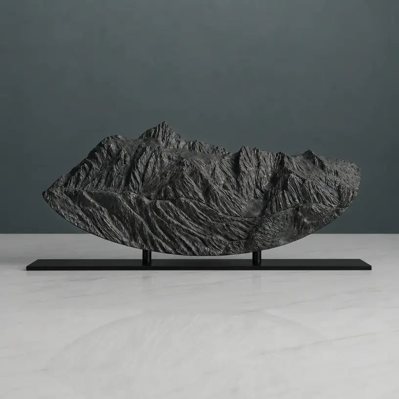 Mount Shuksan Sculpture (Rounded Bottom, View from Mount Baker, Washington) Sculpted Peaks