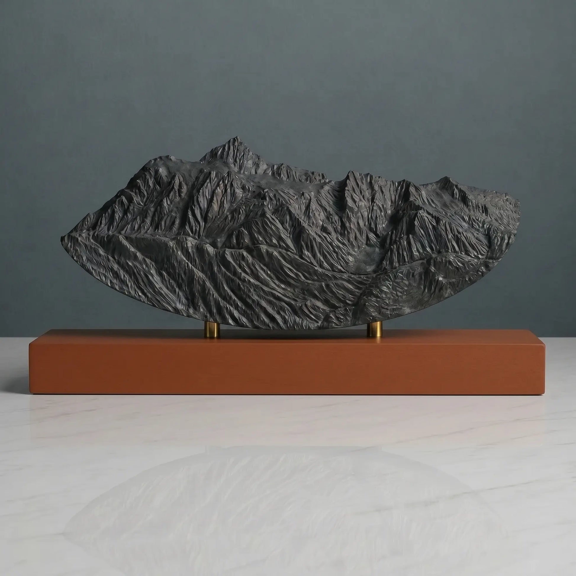 Mount Shuksan Sculpture (Rounded Bottom, View from Mount Baker, Washington) Sculpted Peaks