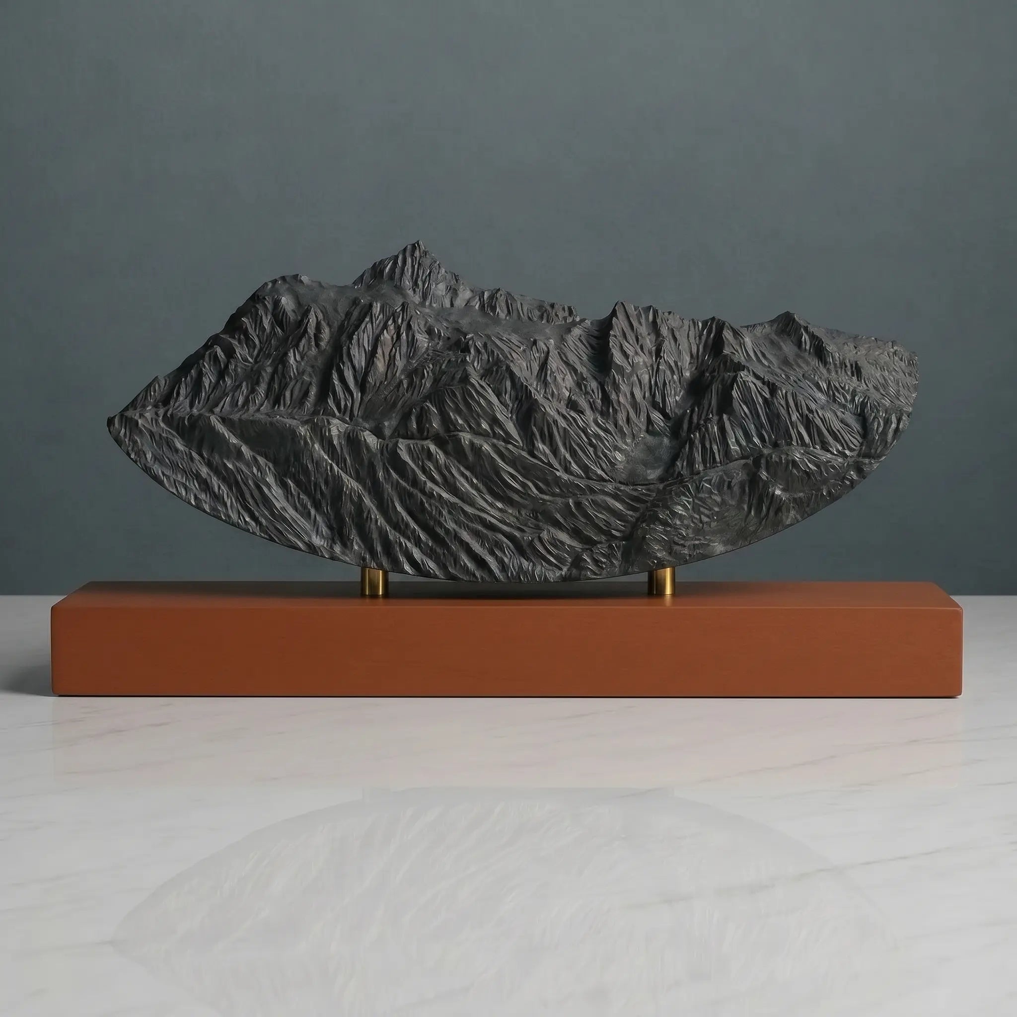 Mount Shuksan Sculpture (Rounded Bottom, View from Mount Baker, Washington) Sculpted Peaks