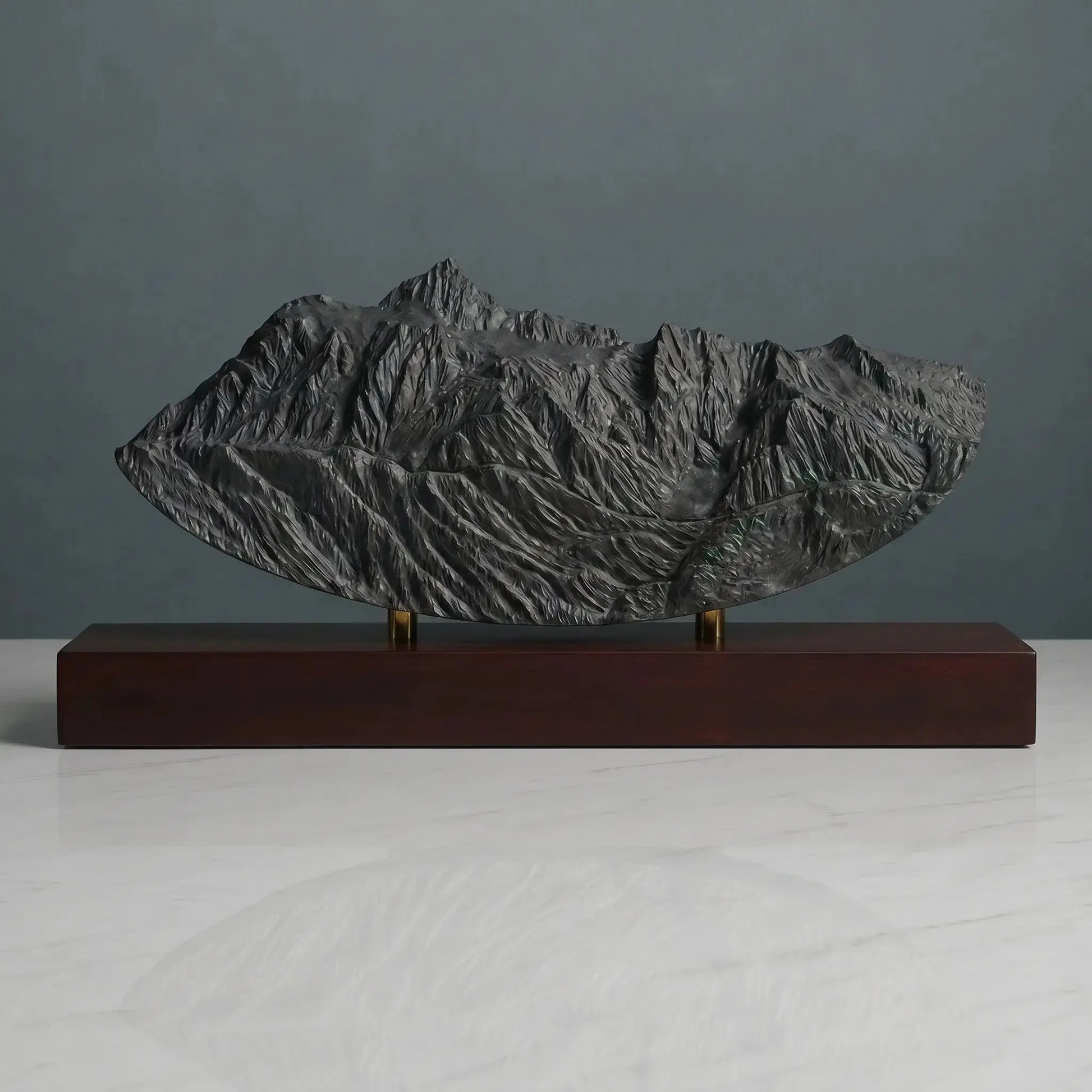 Mount Shuksan Sculpture (Rounded Bottom, View from Mount Baker, Washington) Sculpted Peaks