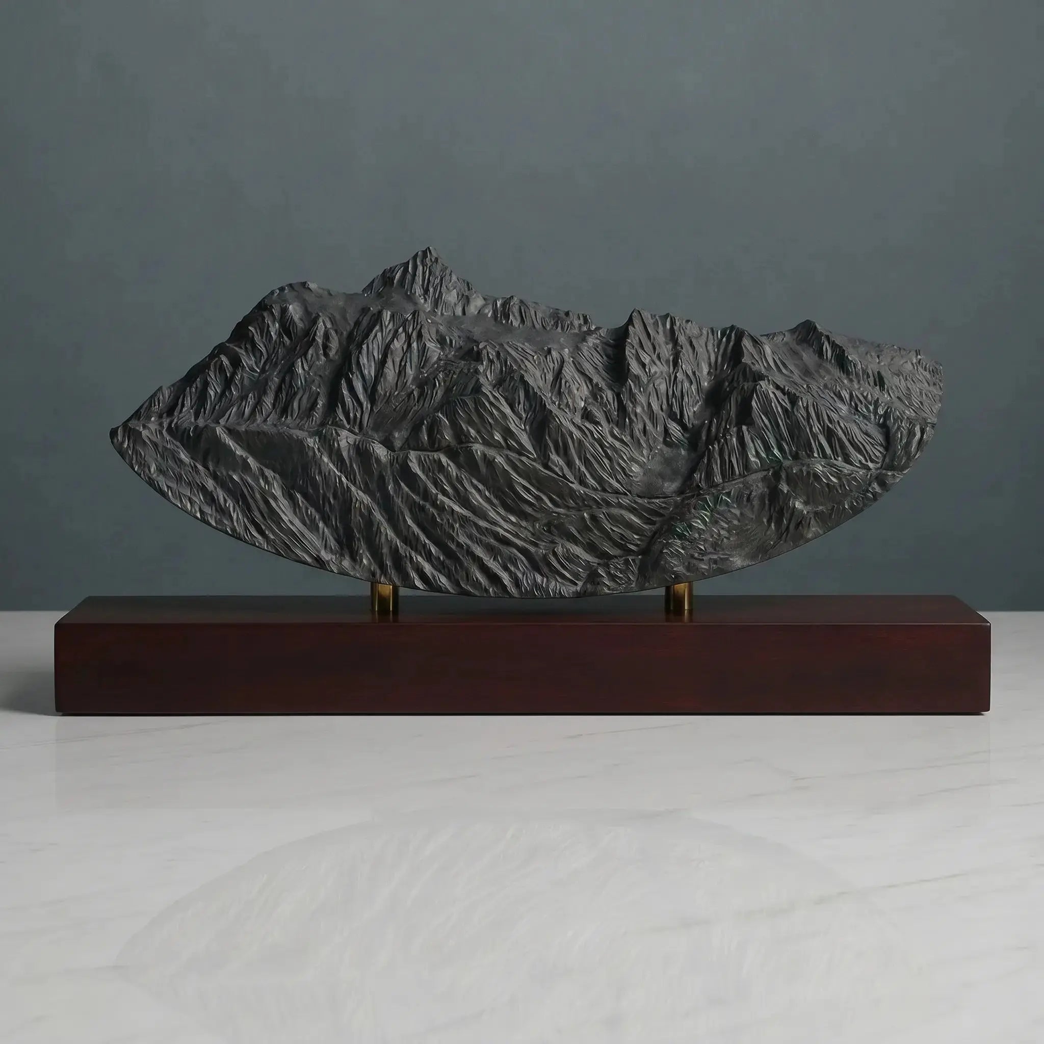 Mount Shuksan Sculpture (Rounded Bottom, View from Mount Baker, Washington) Sculpted Peaks