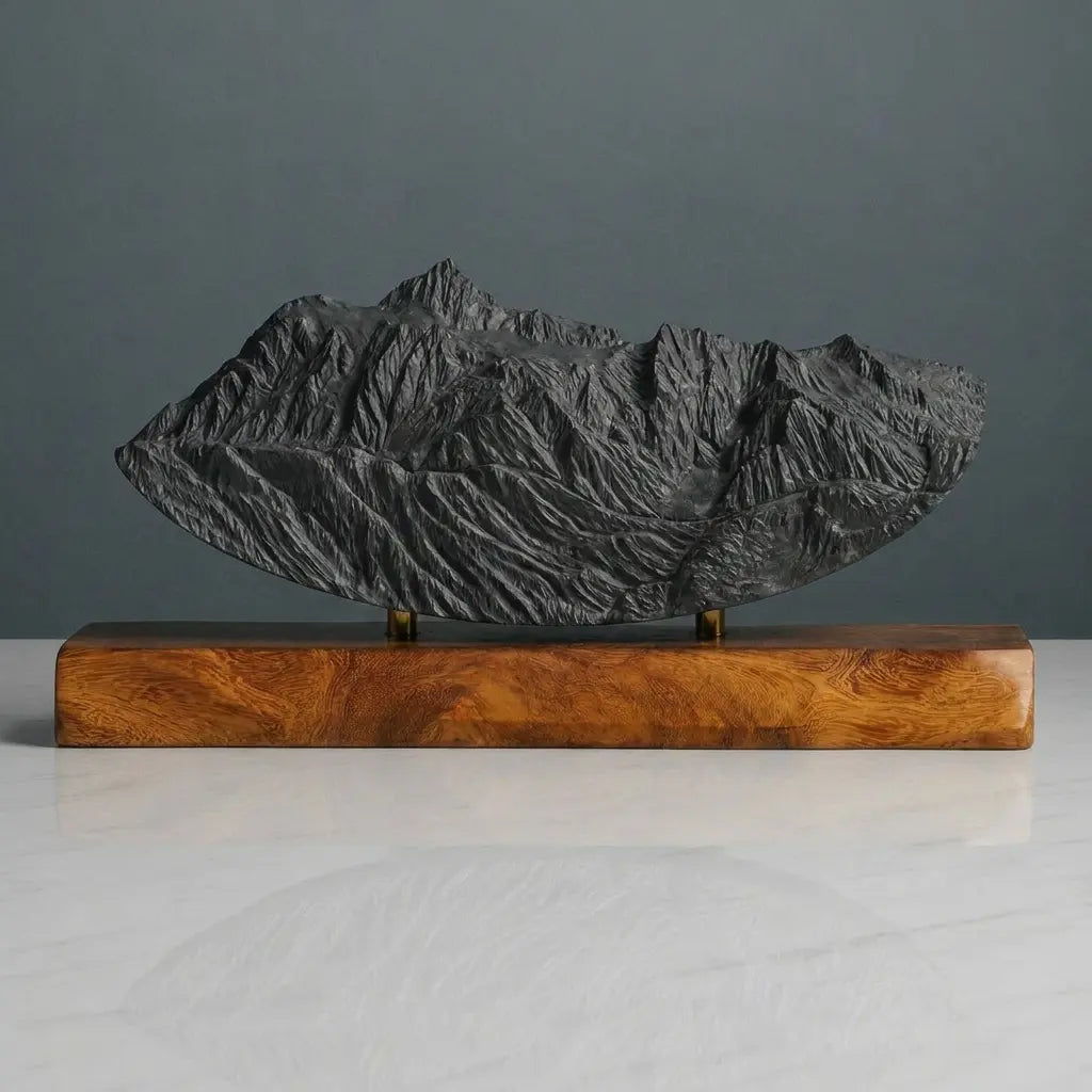 Mount Shuksan Sculpture (Rounded Bottom, View from Mount Baker, Washington) Sculpted Peaks