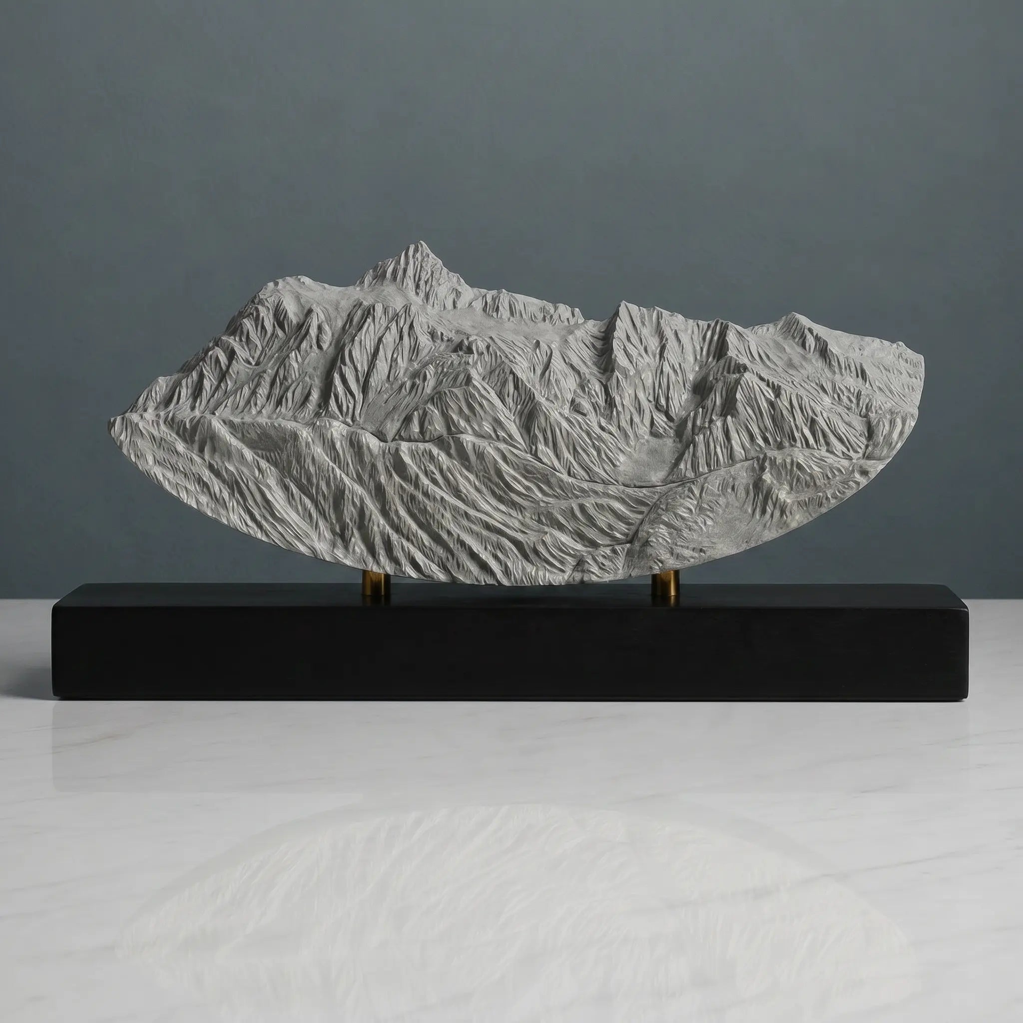 Mount Shuksan Sculpture (Rounded Bottom, View from Mount Baker, Washington) Sculpted Peaks