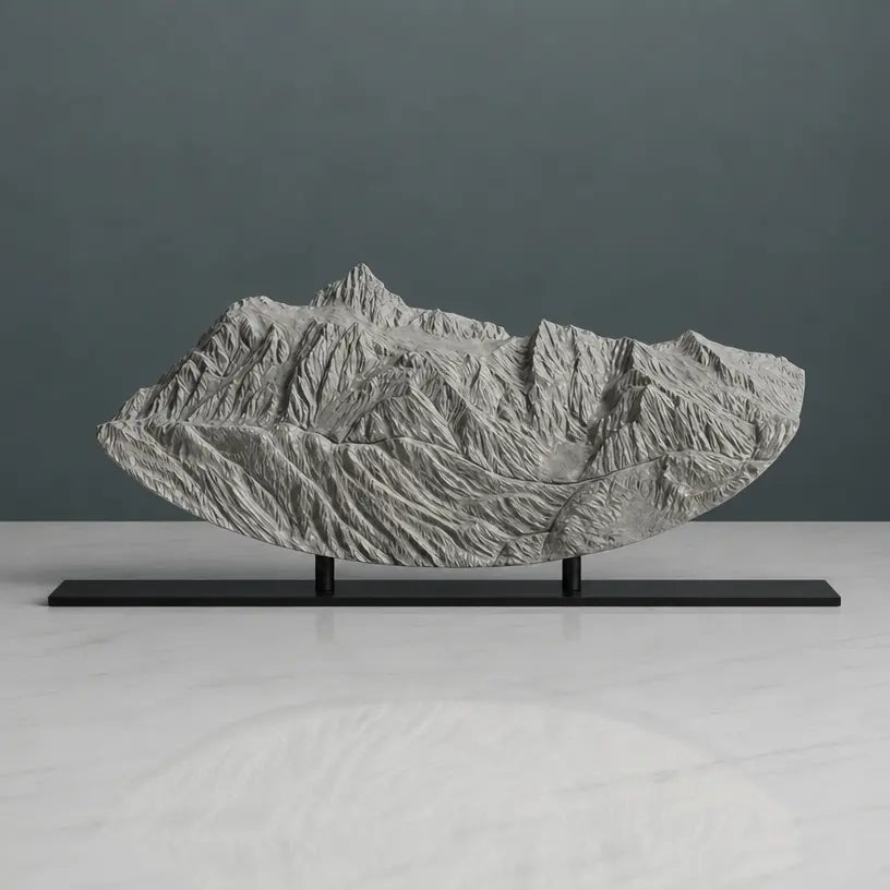 Mount Shuksan Sculpture (Rounded Bottom, View from Mount Baker, Washington) Sculpted Peaks