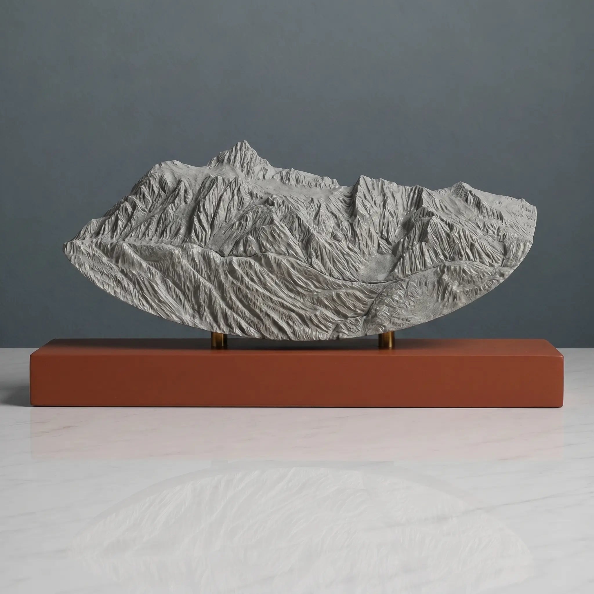 Mount Shuksan Sculpture (Rounded Bottom, View from Mount Baker, Washington) Sculpted Peaks