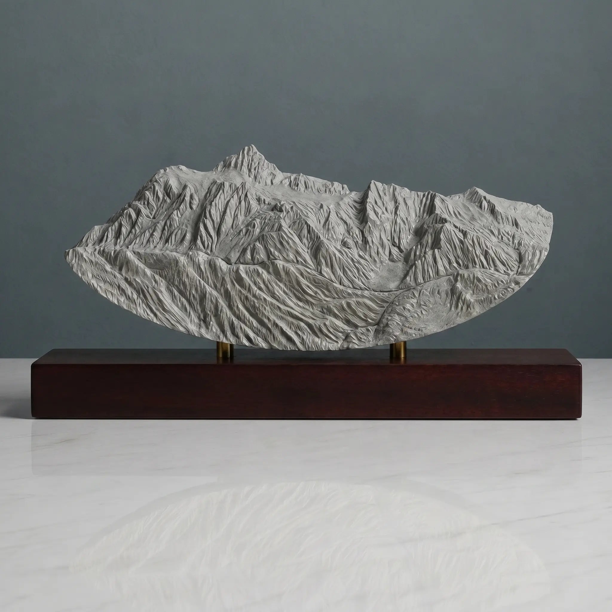 Mount Shuksan Sculpture (Rounded Bottom, View from Mount Baker, Washington) Sculpted Peaks