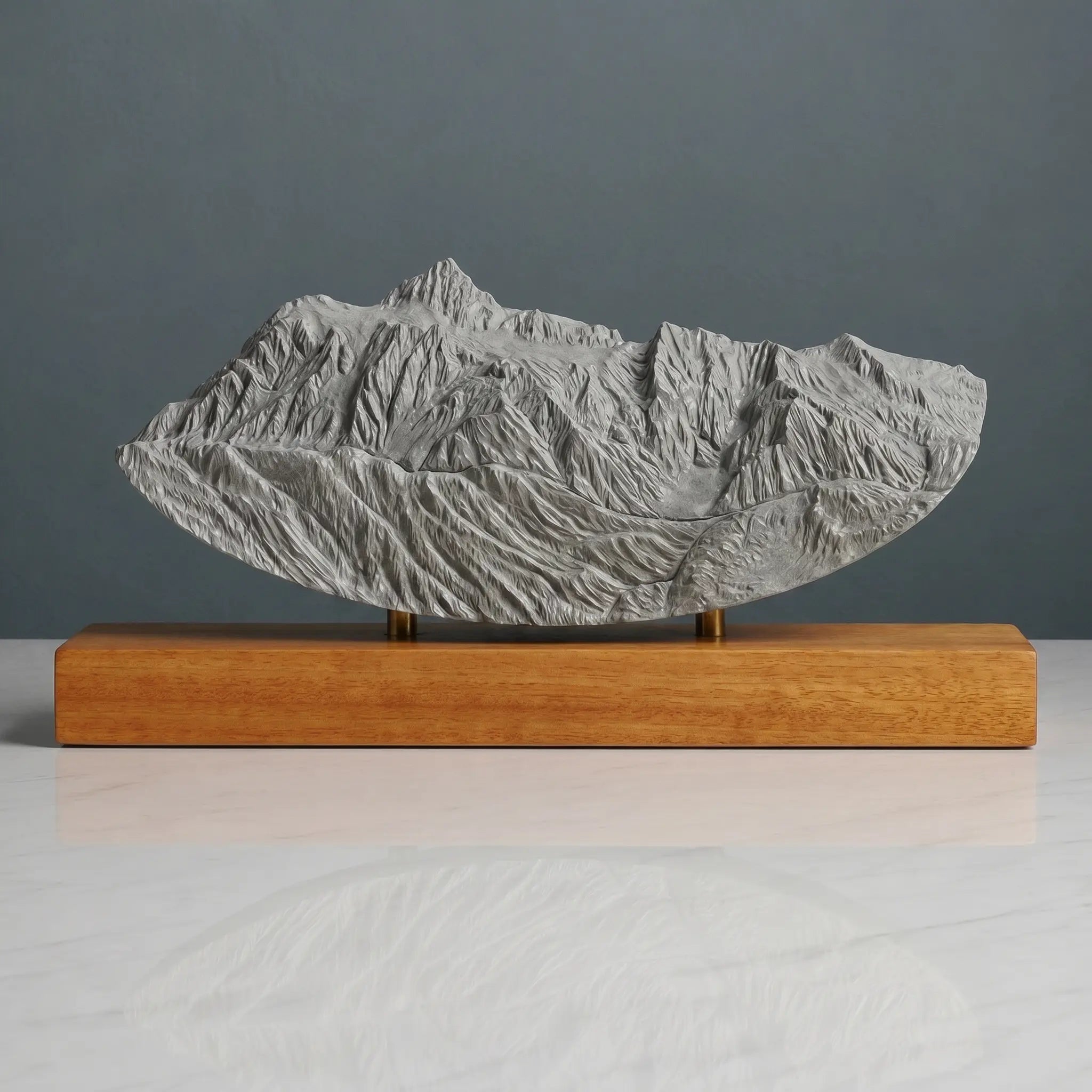 Mount Shuksan Sculpture (Rounded Bottom, View from Mount Baker, Washington) Sculpted Peaks