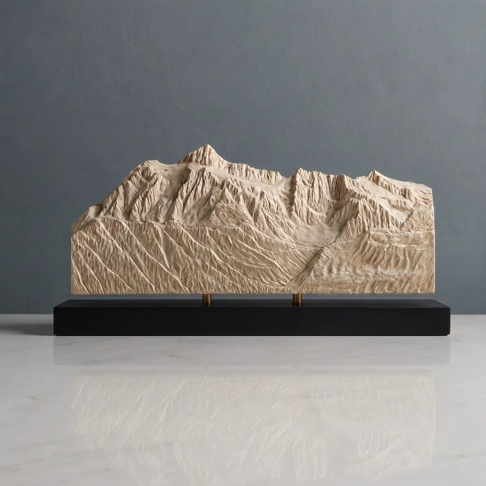 Mount Shuksan Sculpture (Squared Bottom, View from Mount Baker, Washington) Sculpted Peaks