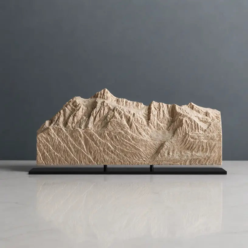 Mount Shuksan Sculpture (Squared Bottom, View from Mount Baker, Washington) Sculpted Peaks