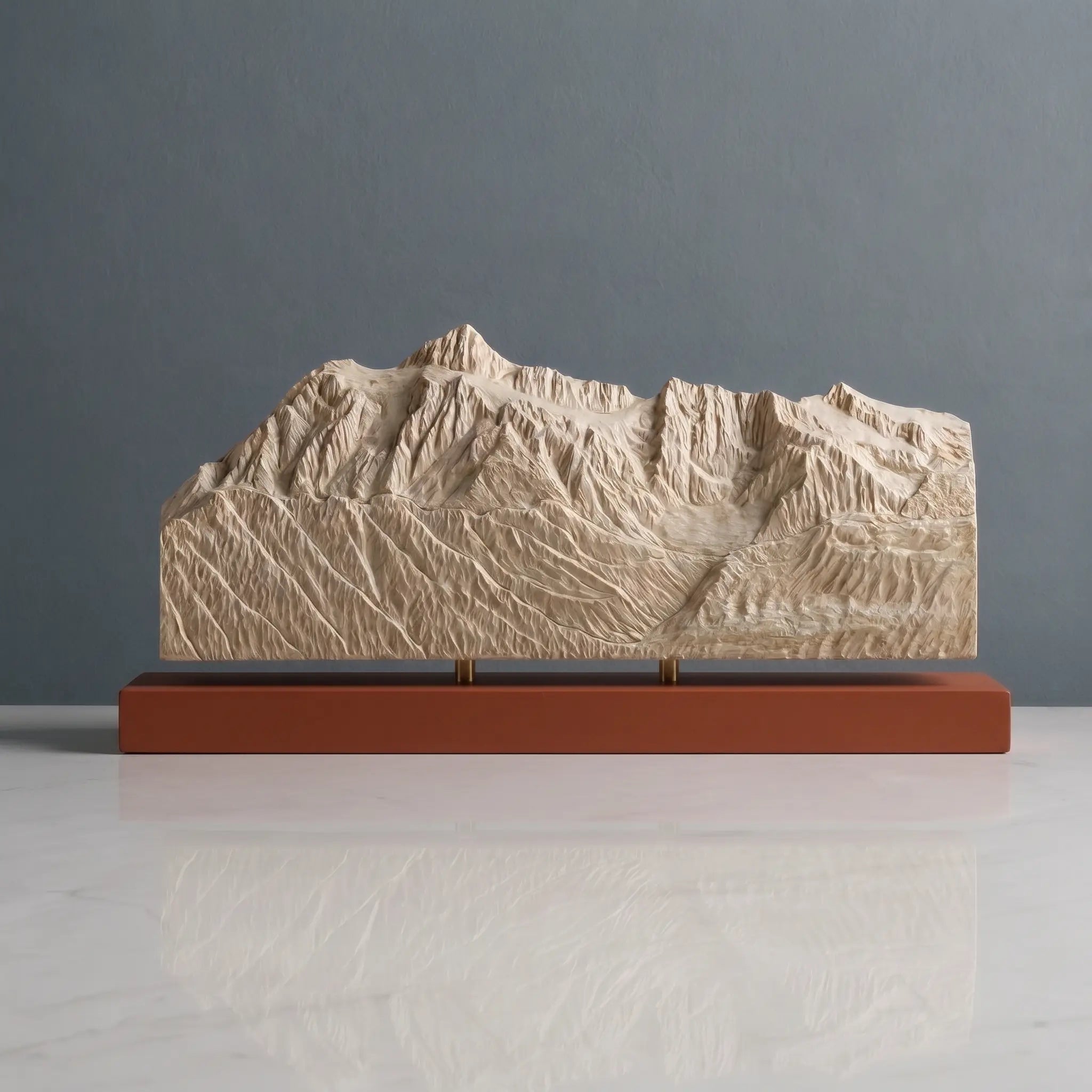 Mount Shuksan Sculpture (Squared Bottom, View from Mount Baker, Washington) Sculpted Peaks