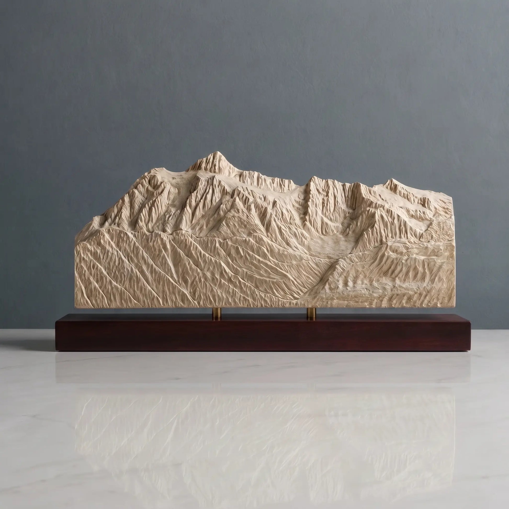 Mount Shuksan Sculpture (Squared Bottom, View from Mount Baker, Washington) Sculpted Peaks