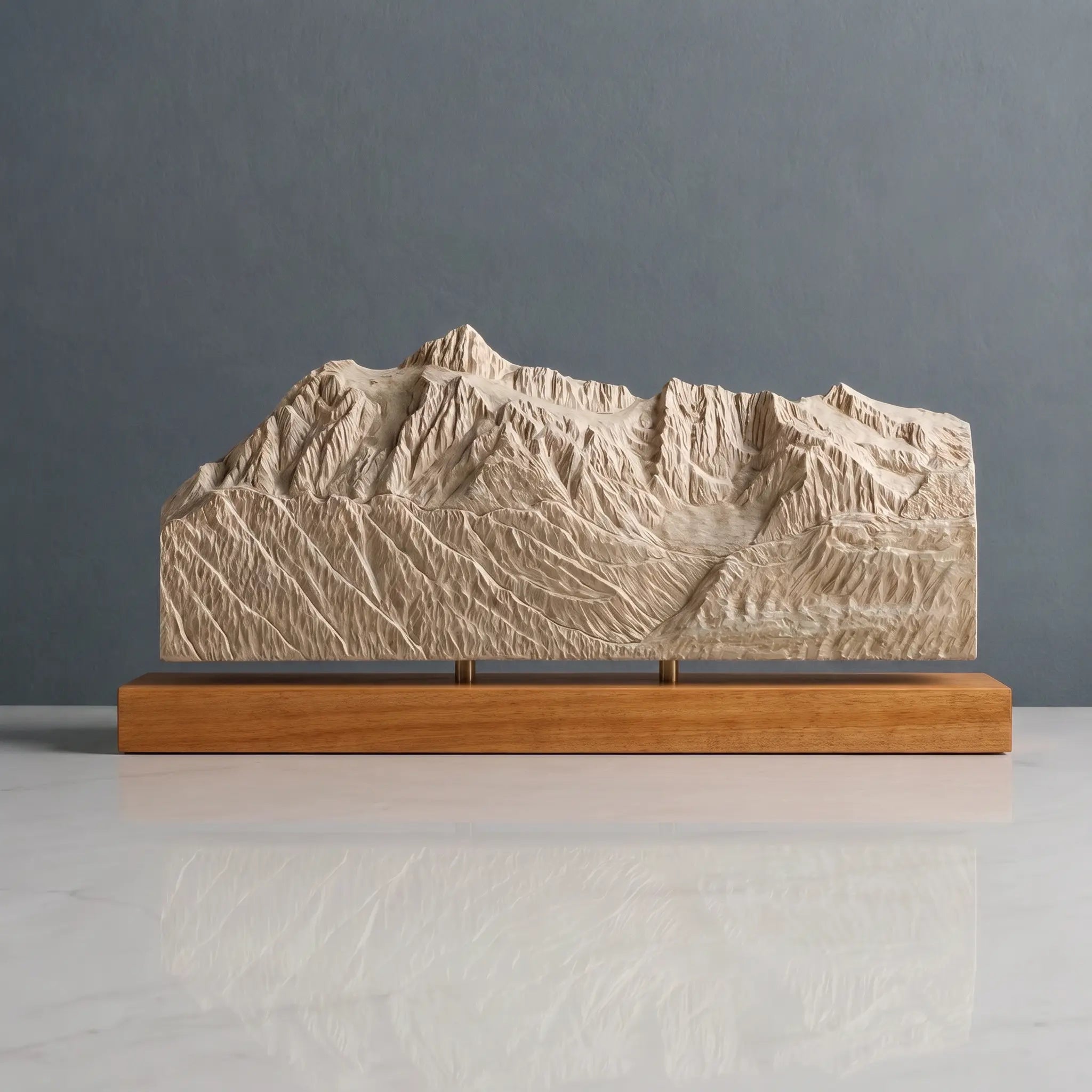 Mount Shuksan Sculpture (Squared Bottom, View from Mount Baker, Washington) Sculpted Peaks